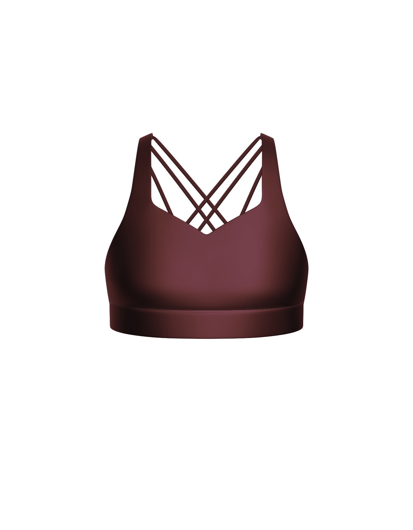 Solid Lycra Sweetheart Crop