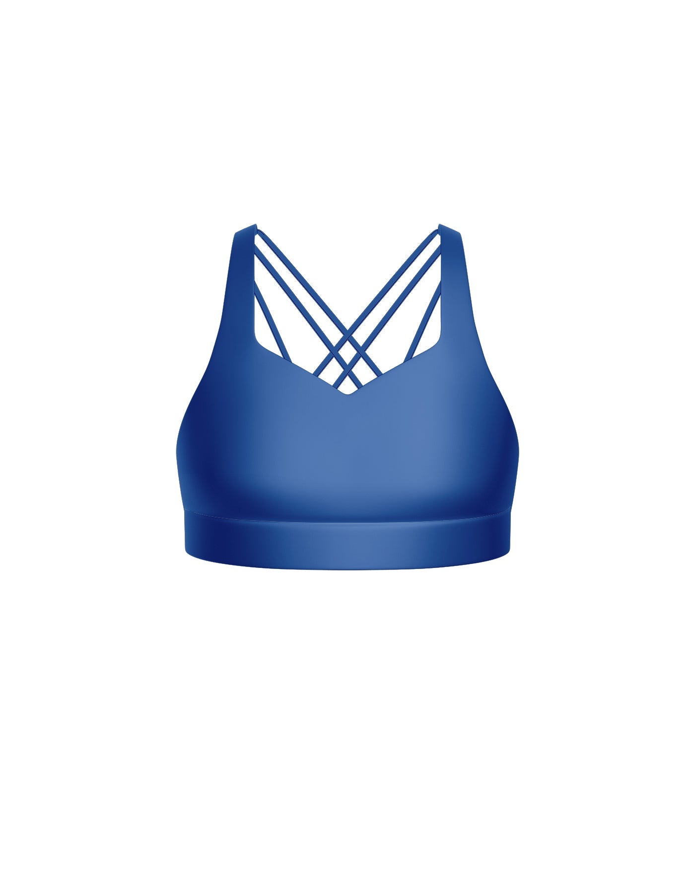 Solid Lycra Sweetheart Crop