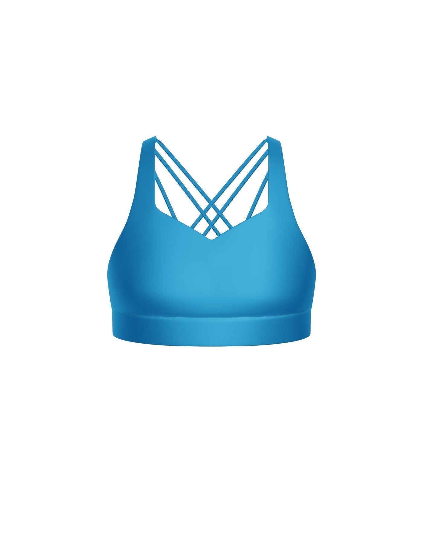 Solid Lycra Sweetheart Crop