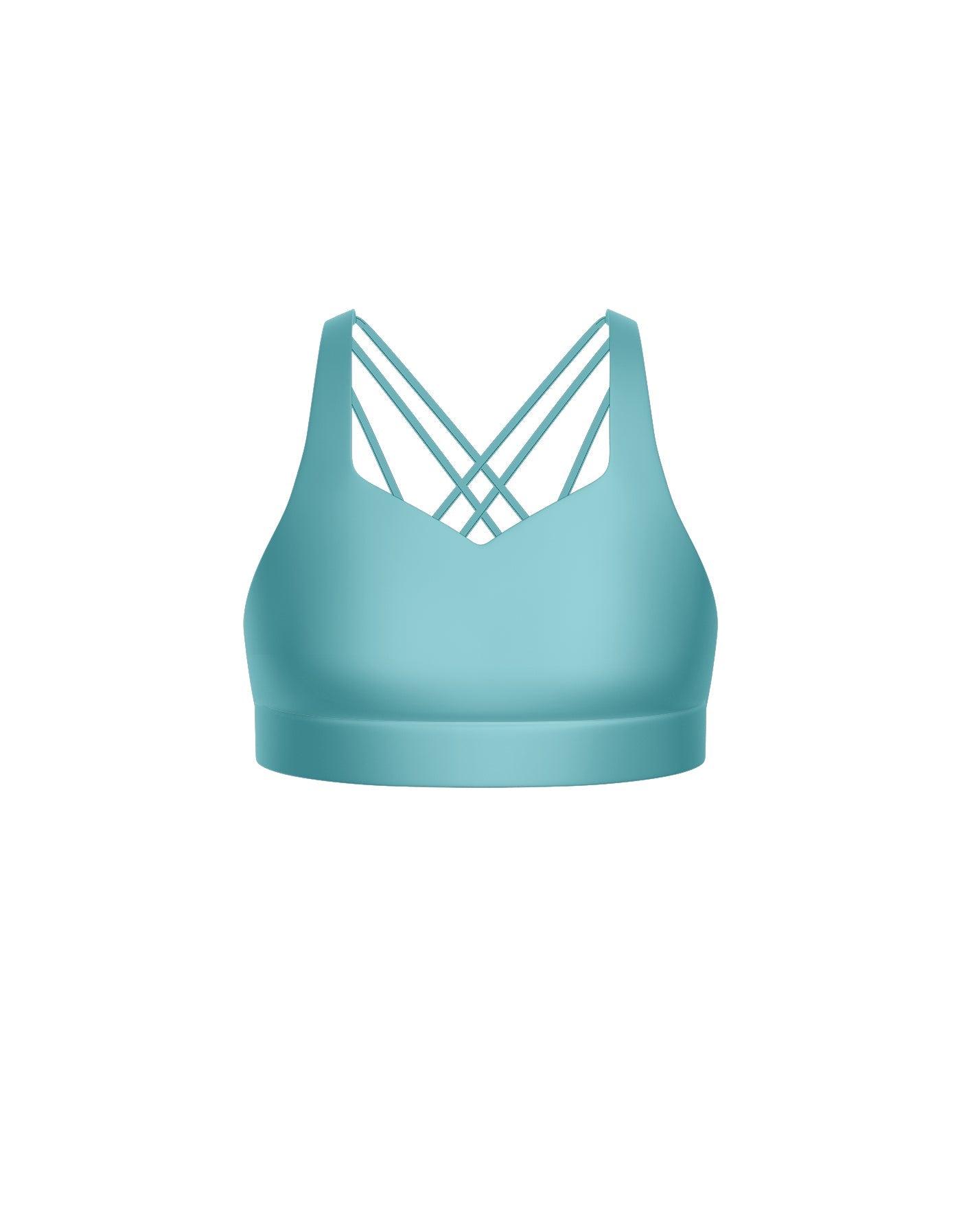 Solid Lycra Sweetheart Crop