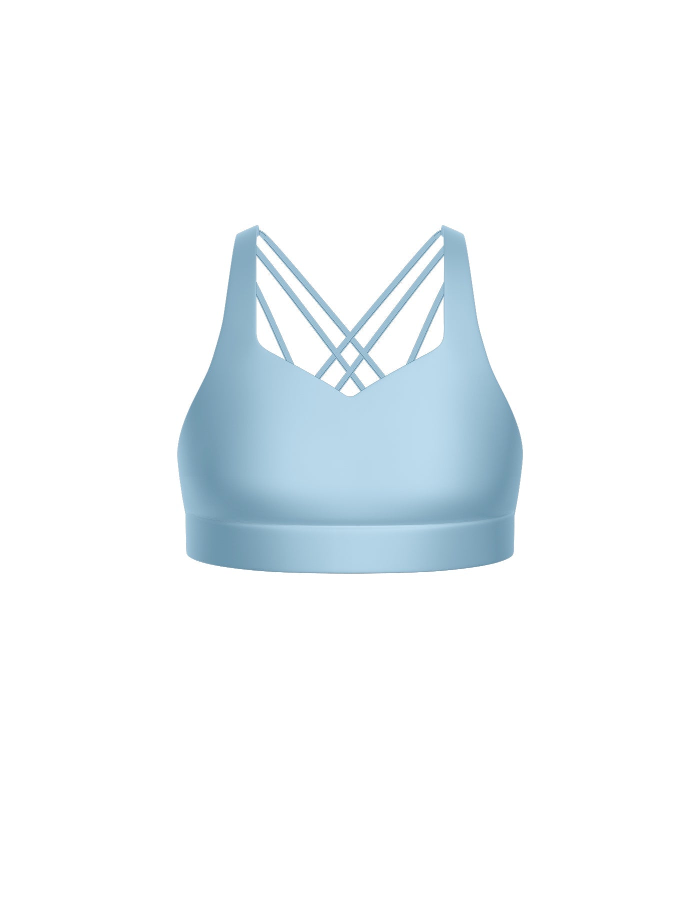 Solid Lycra Sweetheart Crop