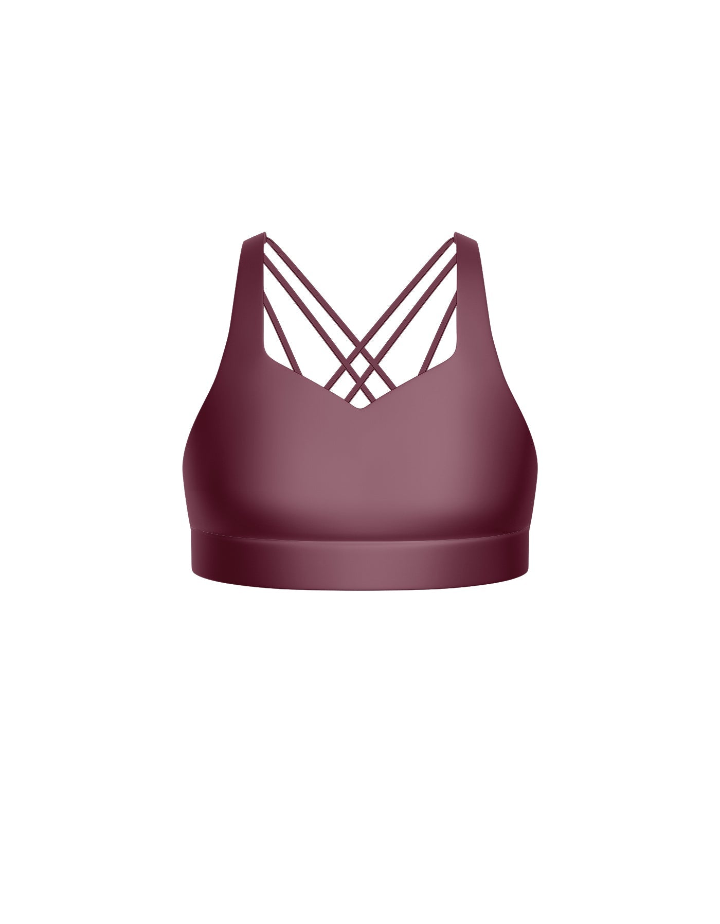 Solid Lycra Sweetheart Crop