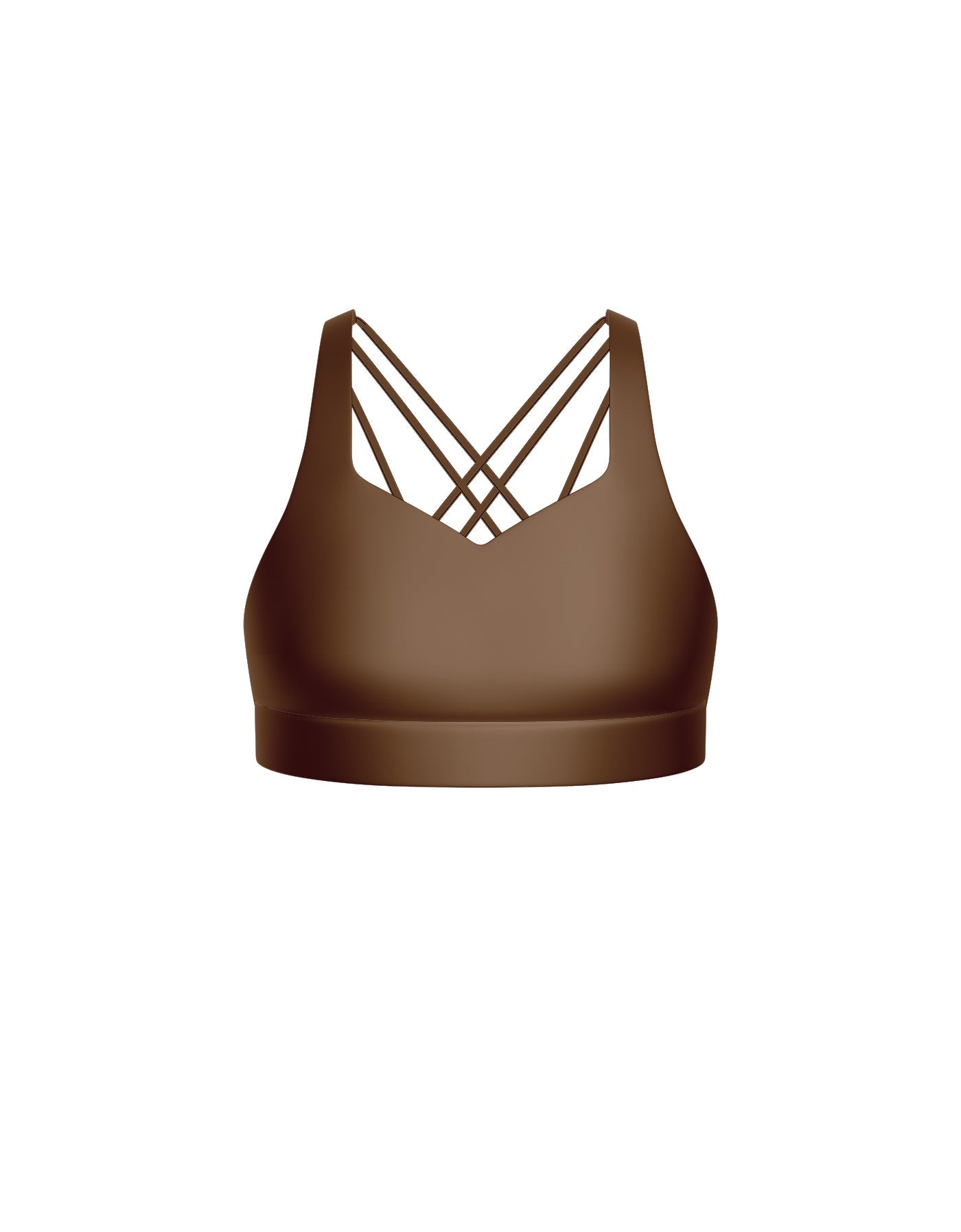Solid Lycra Sweetheart Crop
