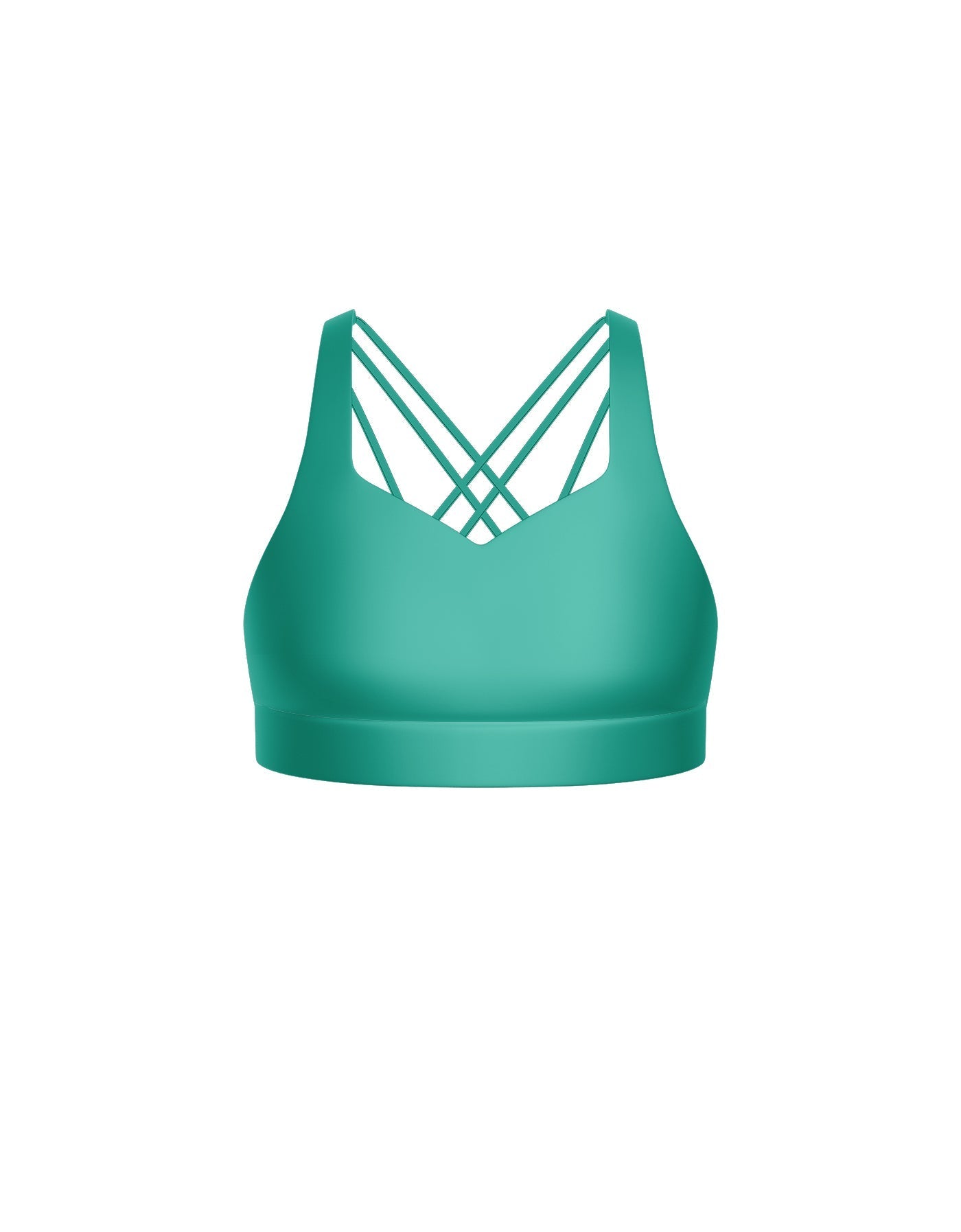 Solid Lycra Sweetheart Crop