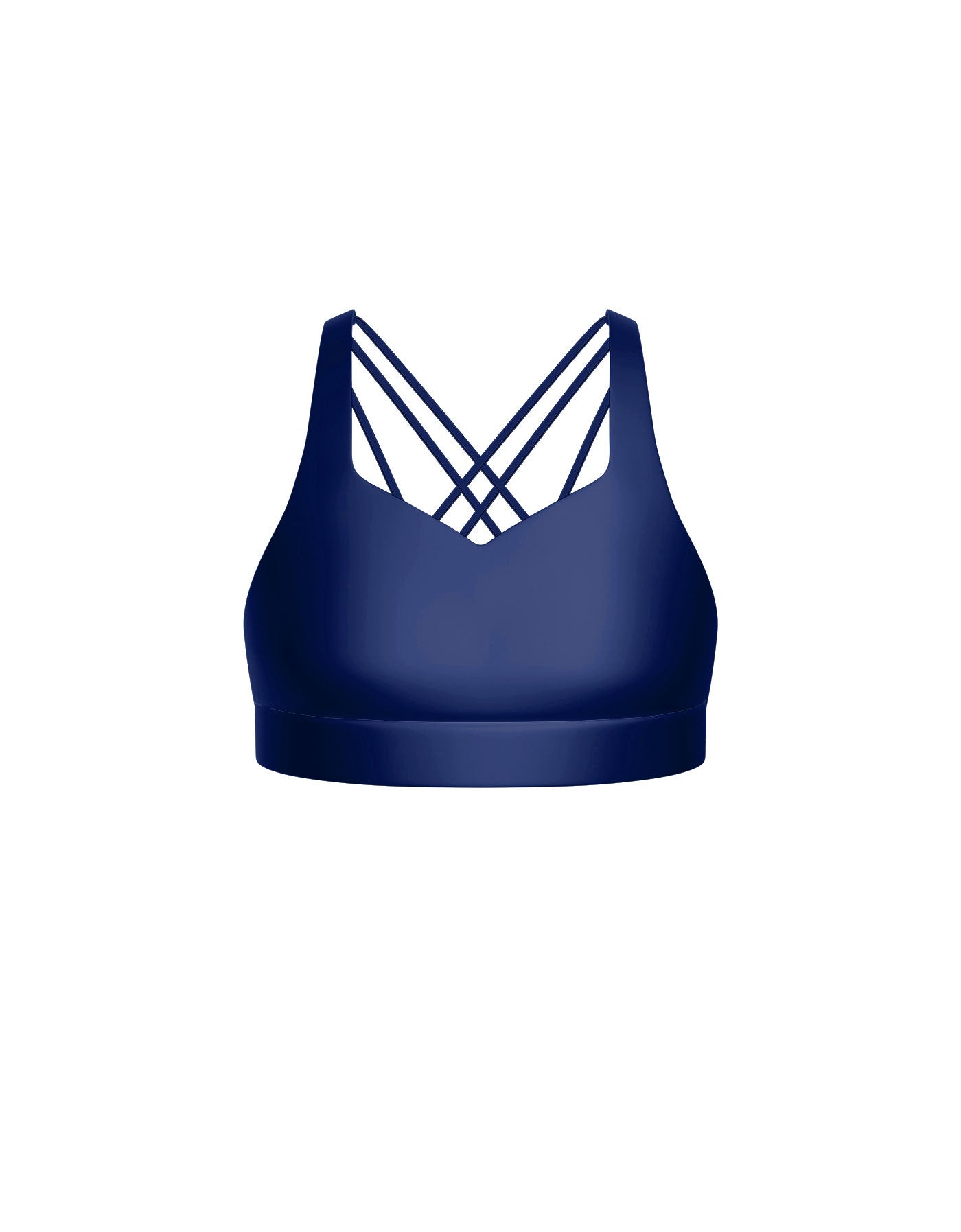 Solid Lycra Sweetheart Crop