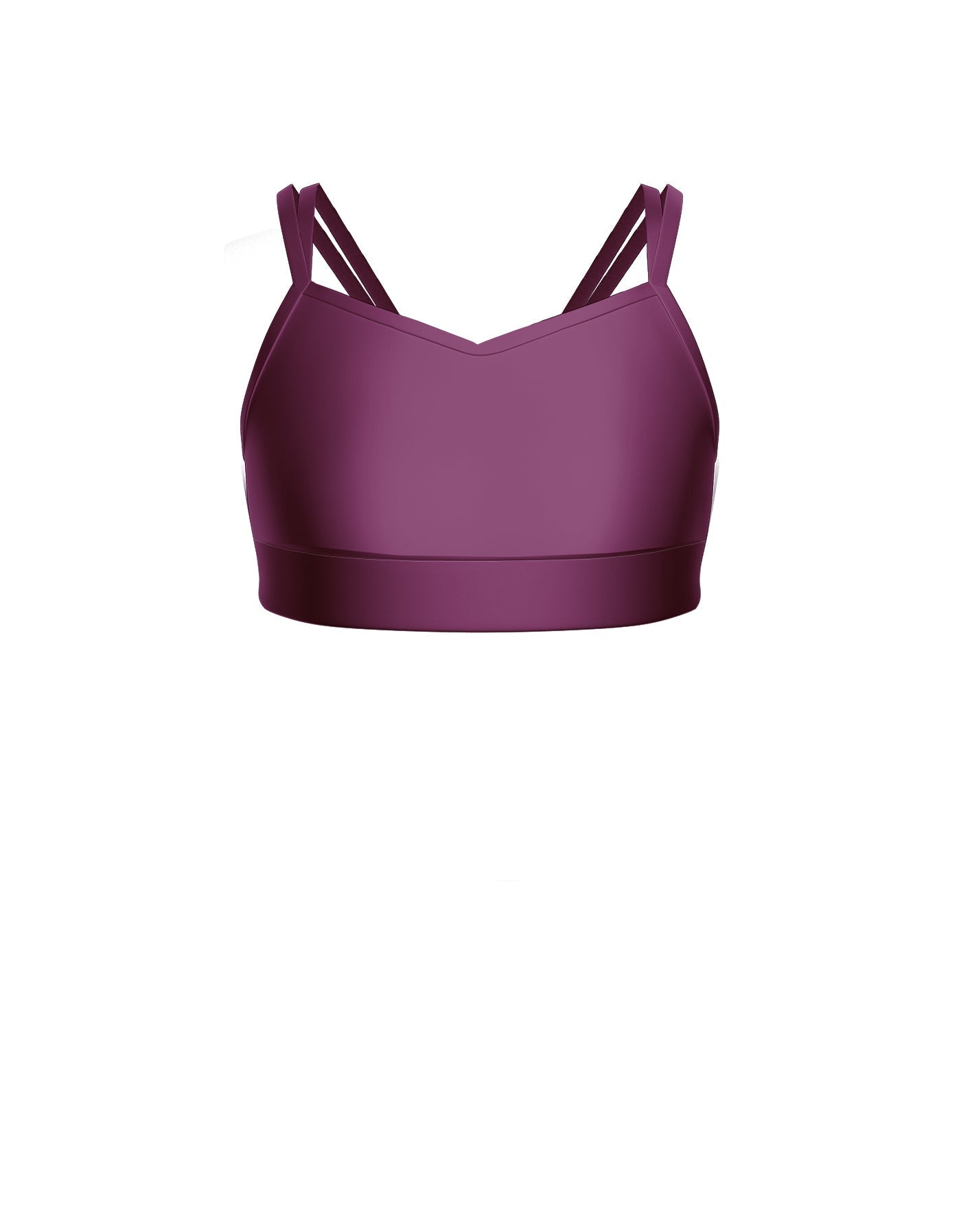 Solid Lycra Sweetheart Double Strap Halter Bra