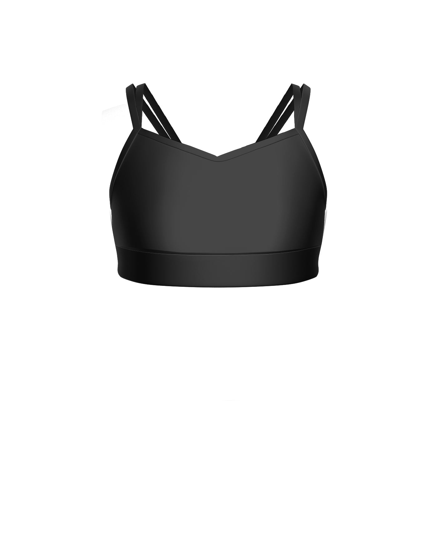 Solid Lycra Sweetheart Double Strap Halter Bra