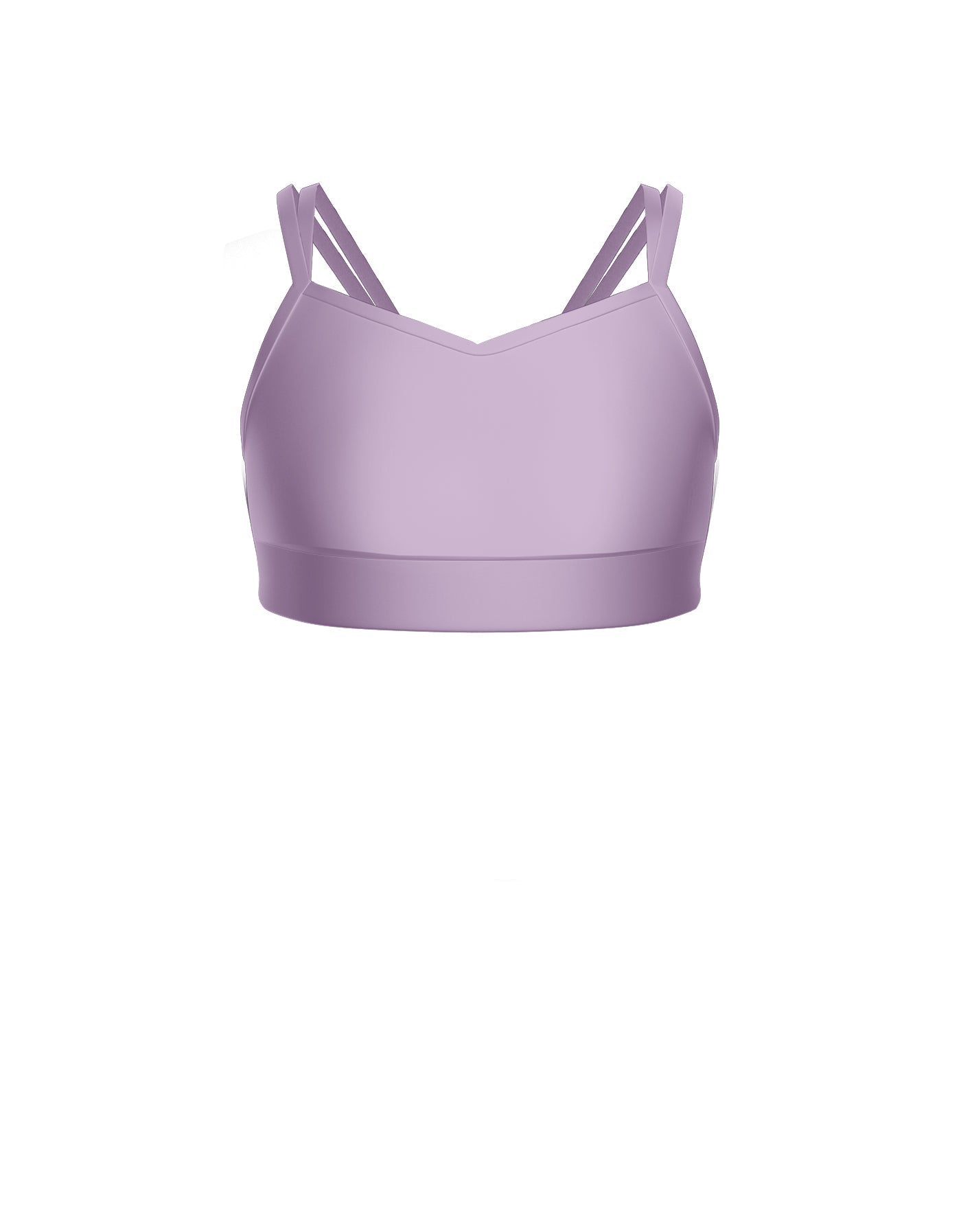 Solid Lycra Sweetheart Double Strap Halter Bra