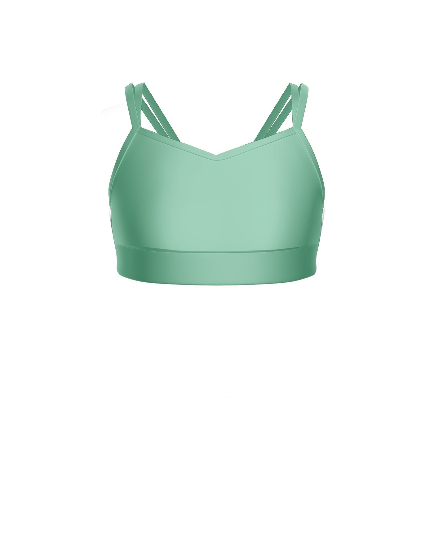 Solid Lycra Sweetheart Double Strap Halter Bra