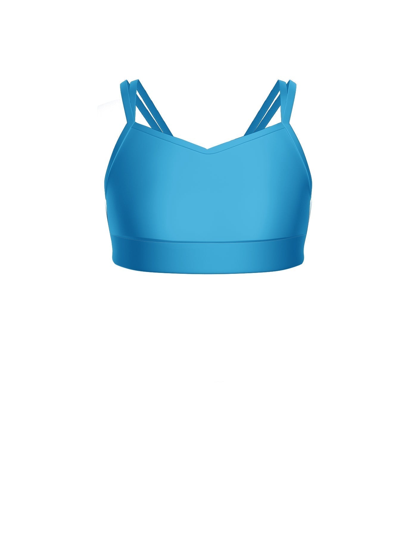 Solid Lycra Sweetheart Double Strap Halter Bra