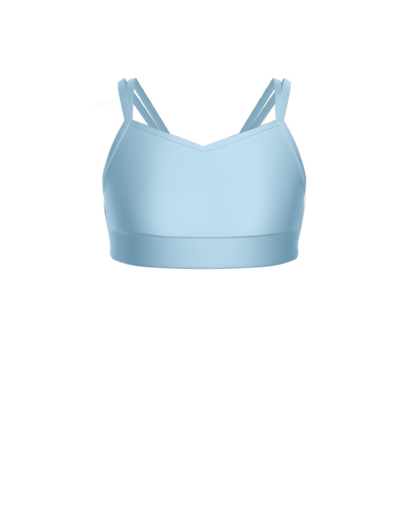 Solid Lycra Sweetheart Double Strap Halter Bra
