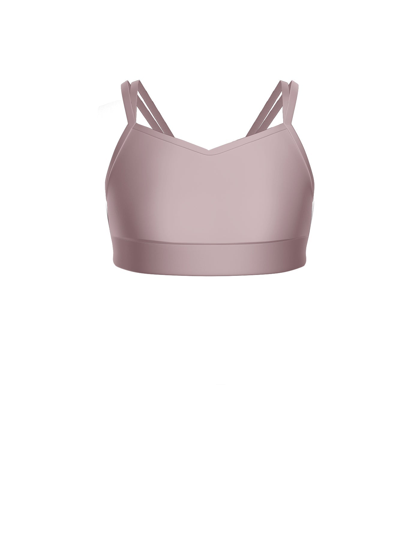 Solid Lycra Sweetheart Double Strap Halter Bra