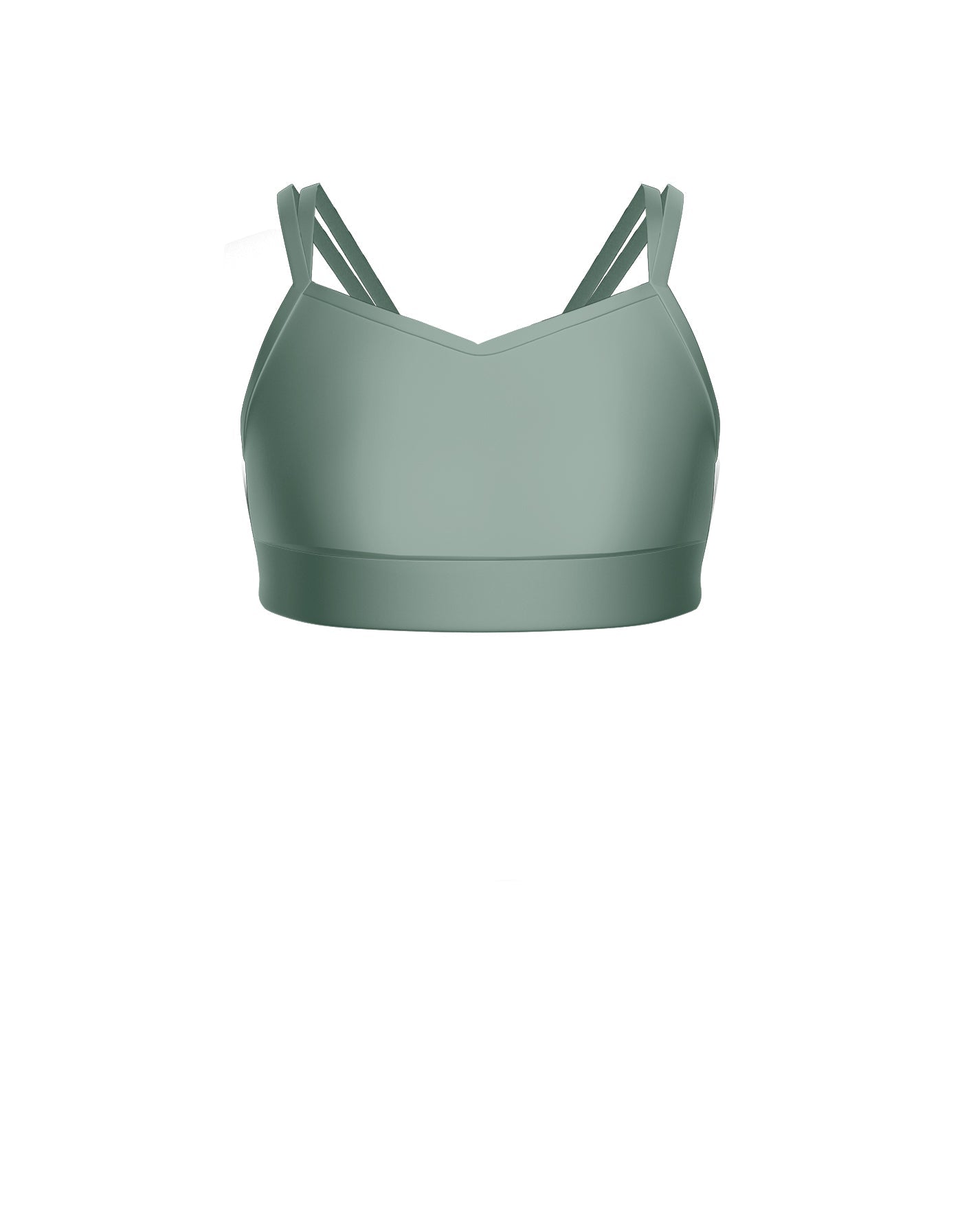 Solid Lycra Sweetheart Double Strap Halter Bra