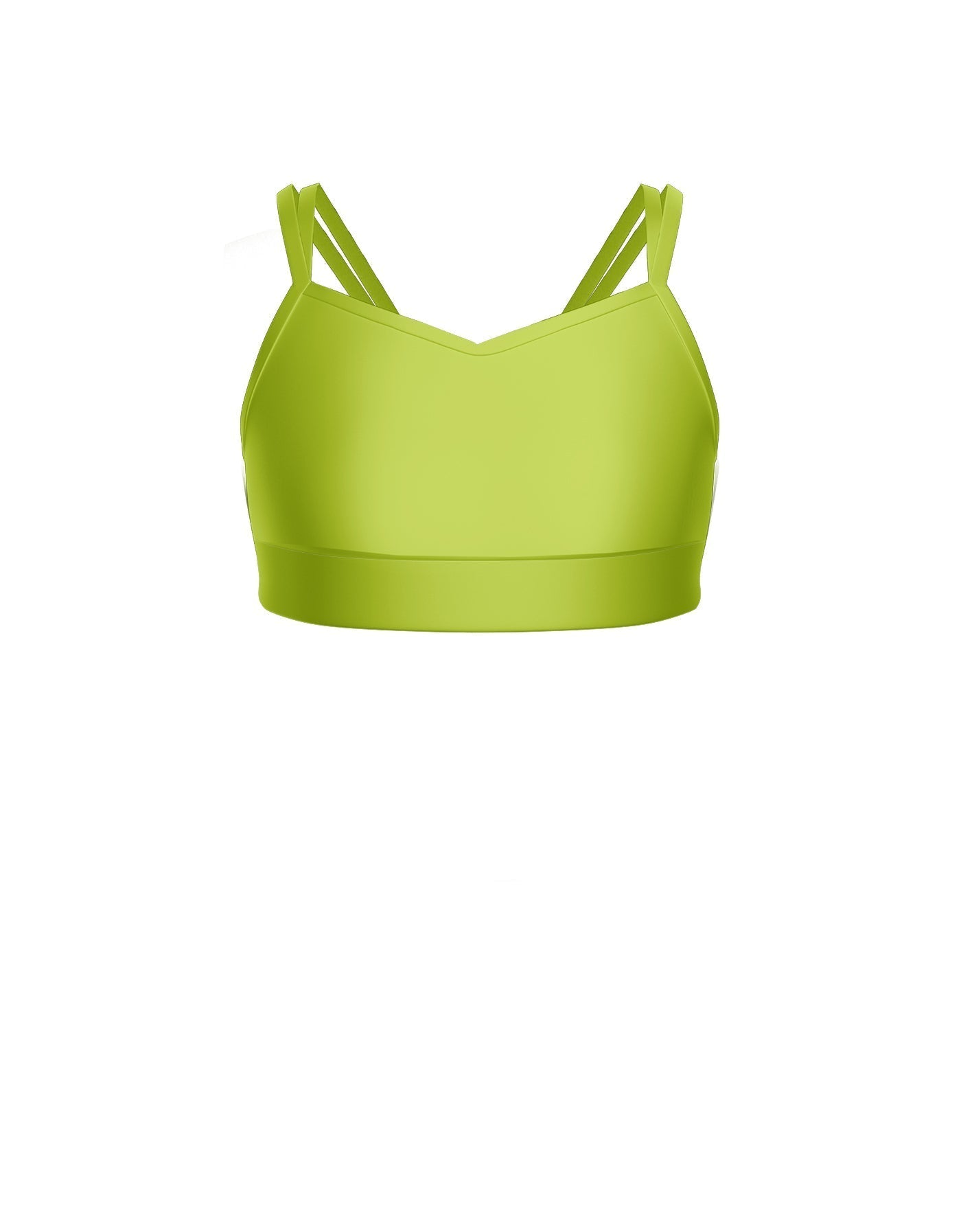 Solid Lycra Sweetheart Double Strap Halter Bra