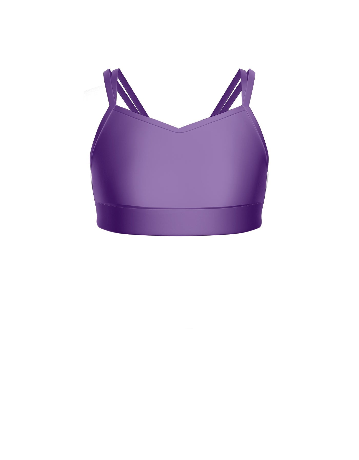 Solid Lycra Sweetheart Double Strap Halter Bra