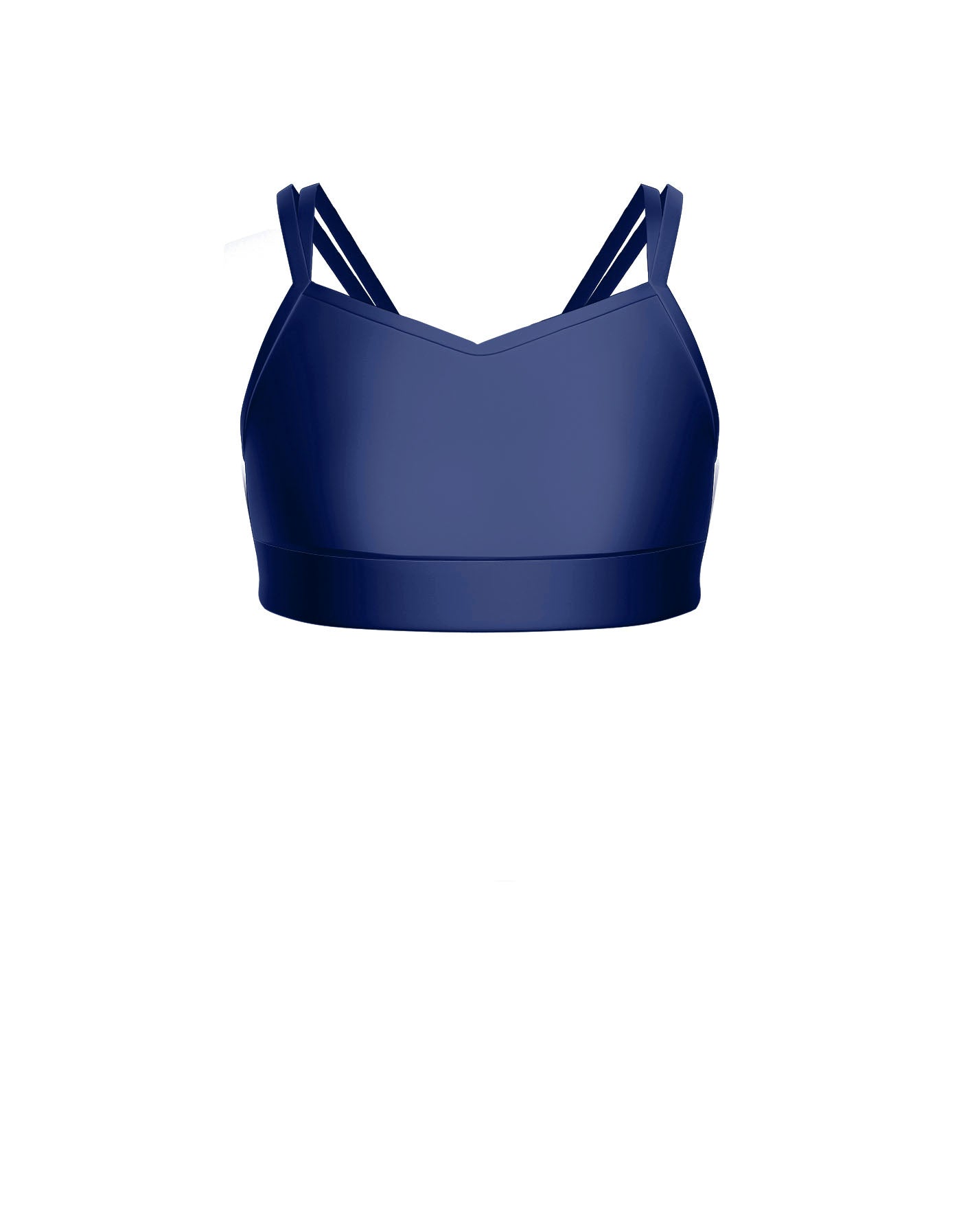 Solid Lycra Sweetheart Double Strap Halter Bra