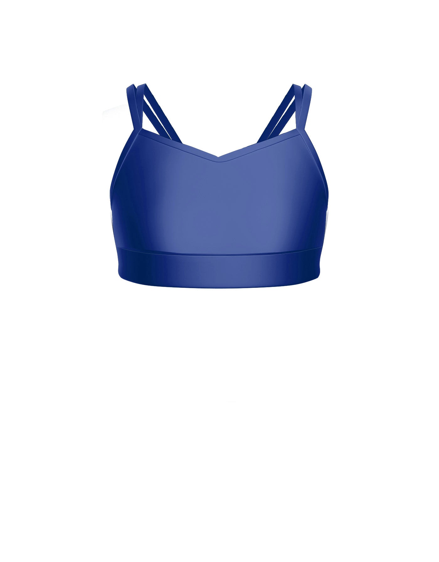 Solid Lycra Sweetheart Double Strap Halter Bra