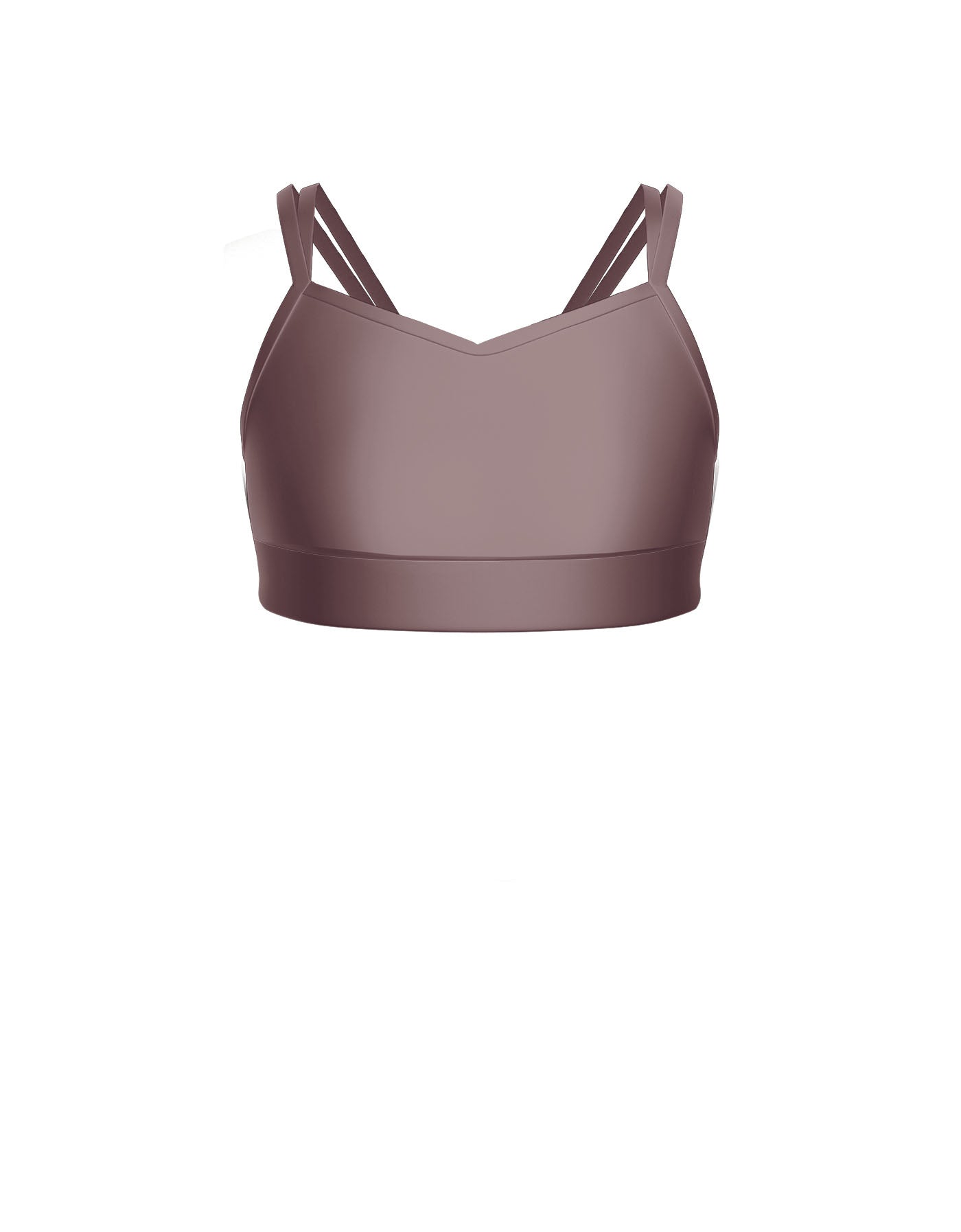 Solid Lycra Sweetheart Double Strap Halter Bra