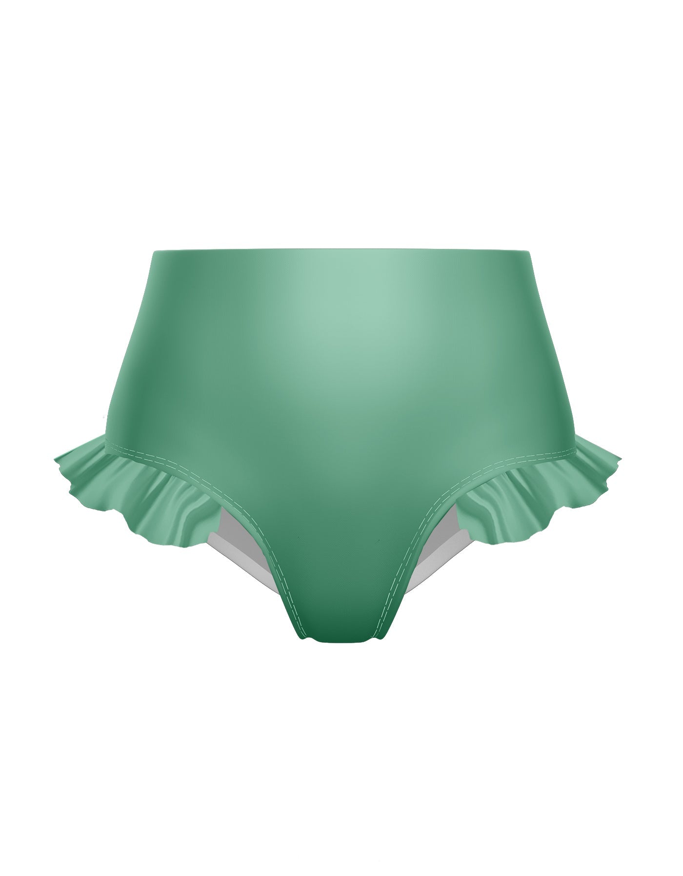 Solid Lycra High Rise Panty with Ruffle