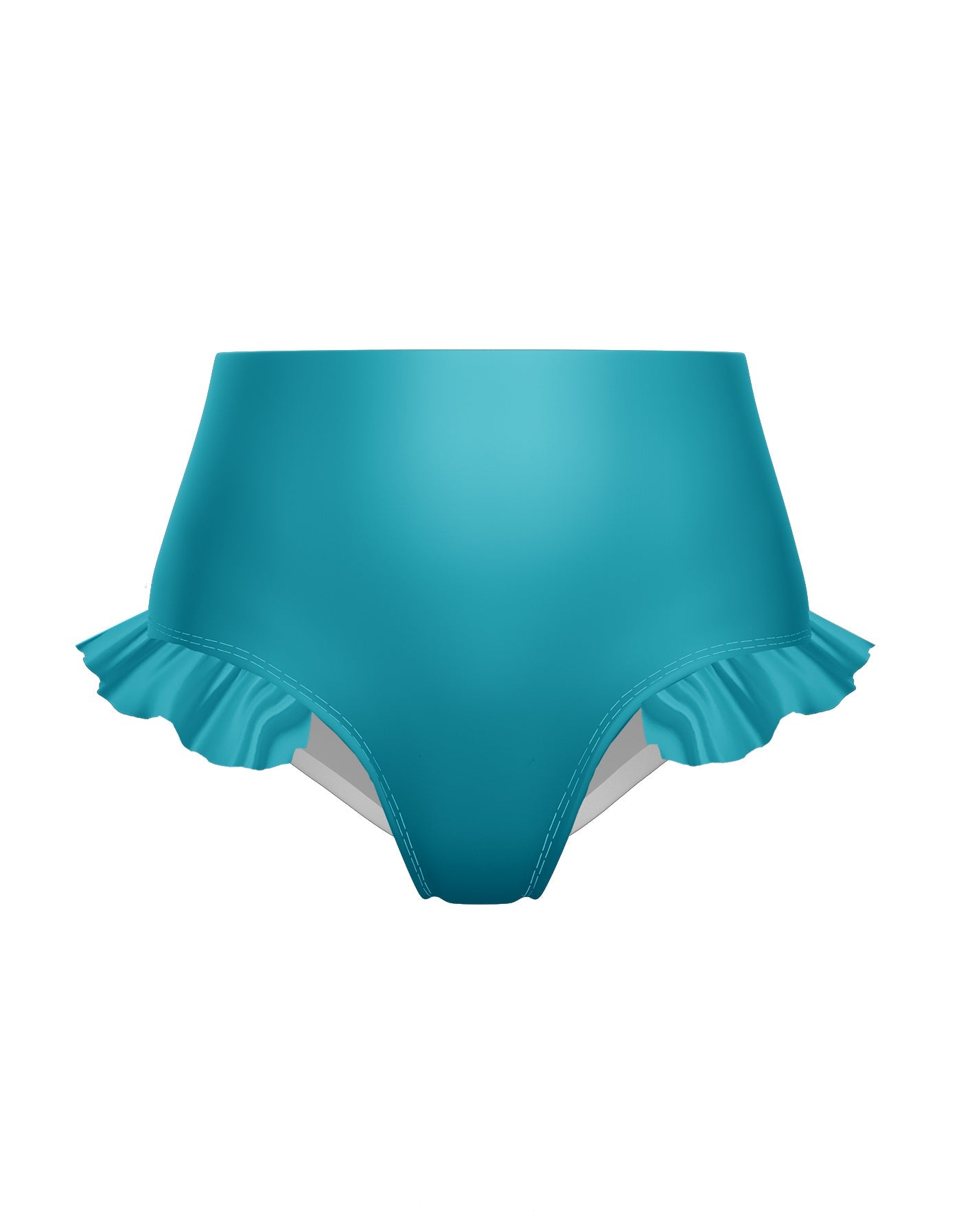 Solid Lycra High Rise Panty with Ruffle