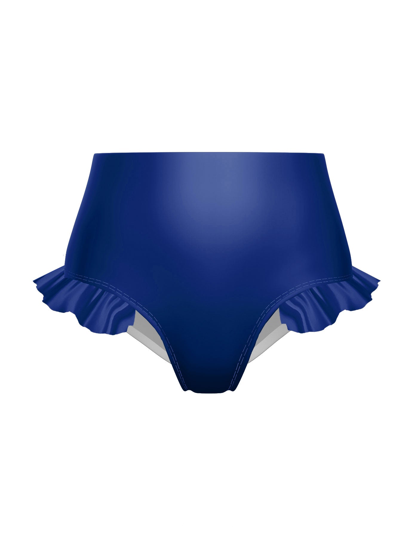 Solid Lycra High Rise Panty with Ruffle