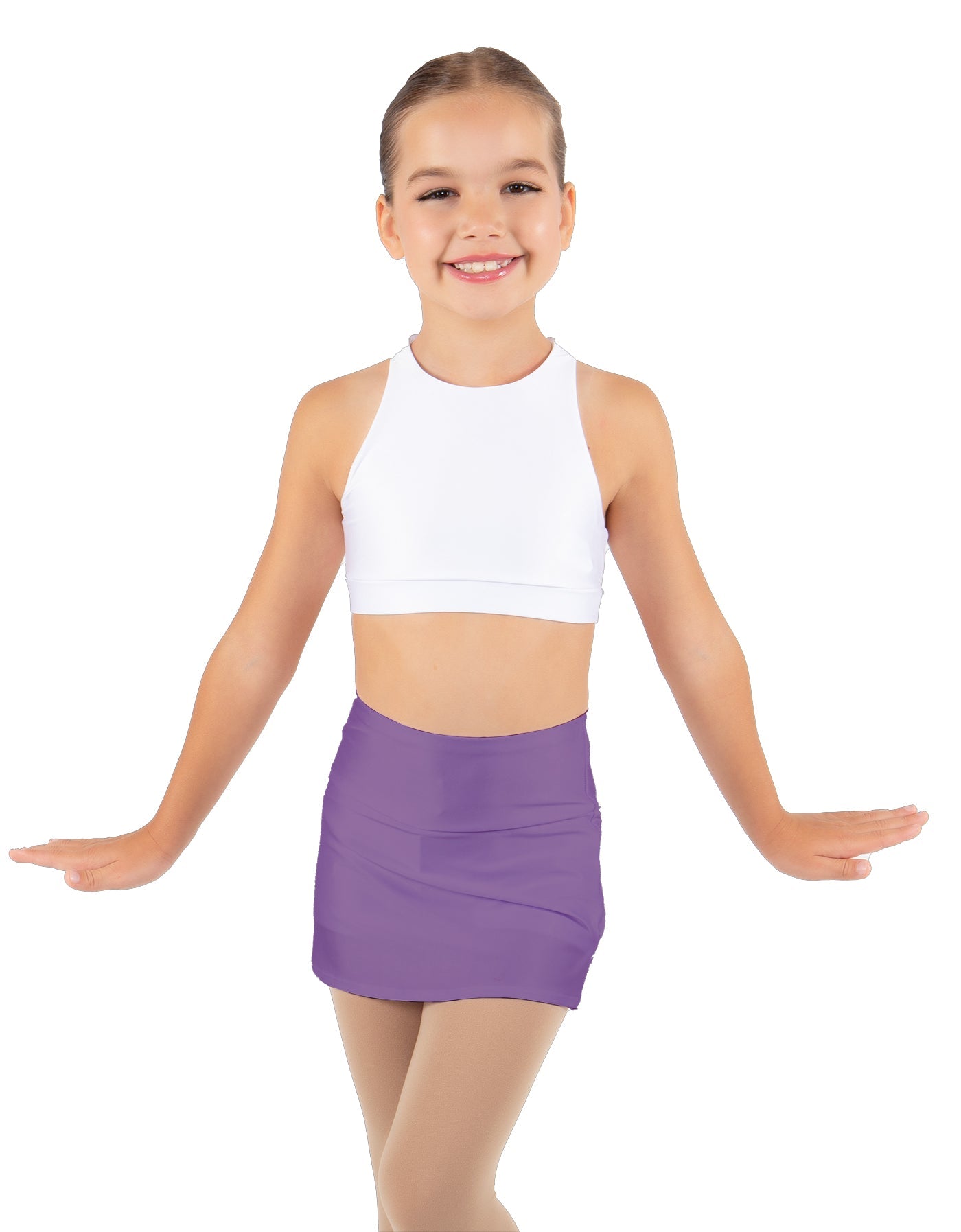 Solid Lycra Cheer Skort
