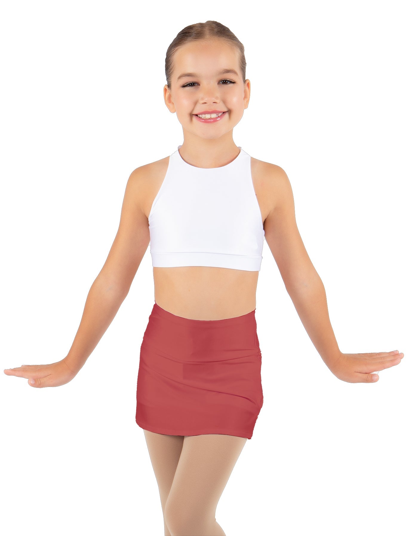 Solid Lycra Cheer Skort