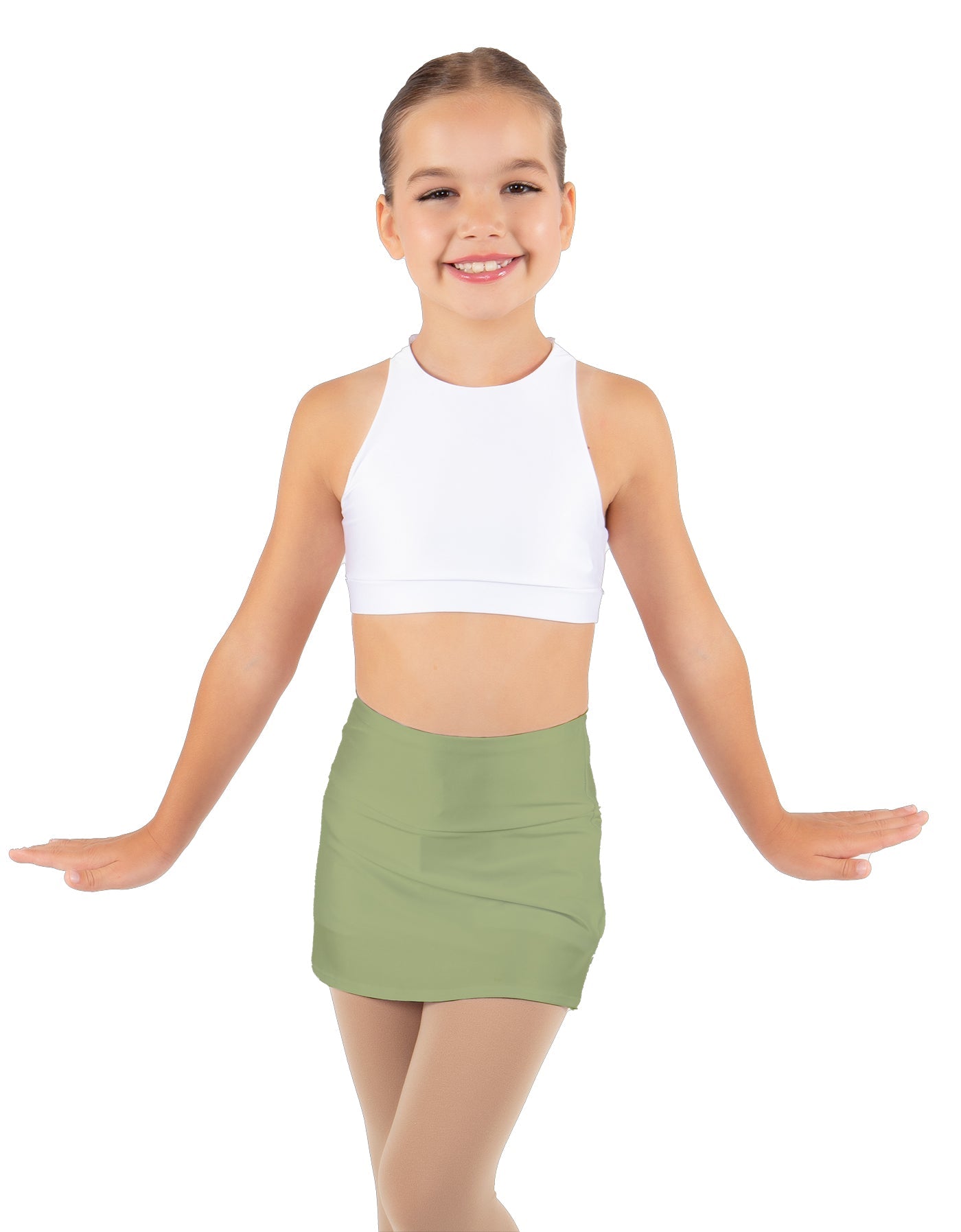 Solid Lycra Cheer Skort