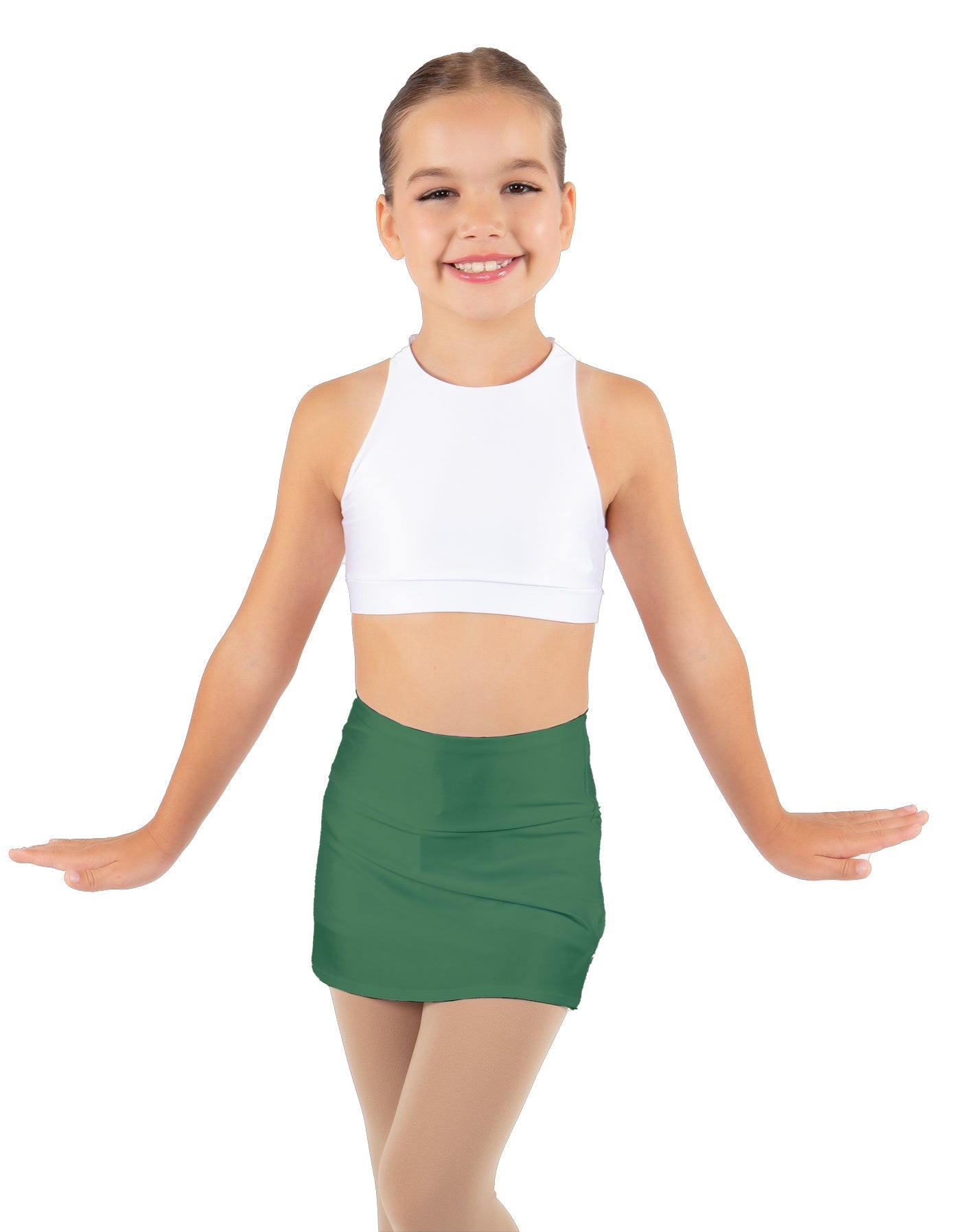 Solid Lycra Cheer Skort