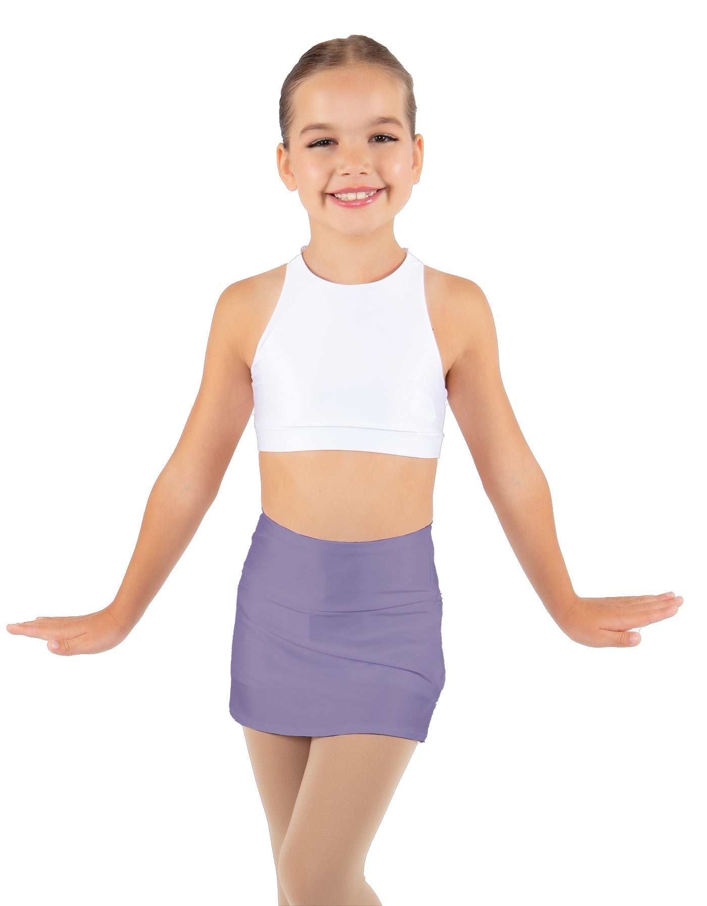 Solid Lycra Cheer Skort
