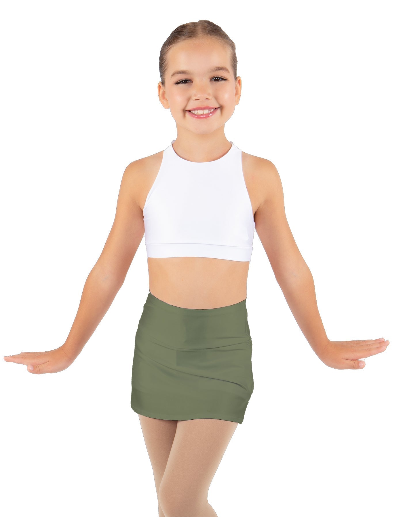 Solid Lycra Cheer Skort