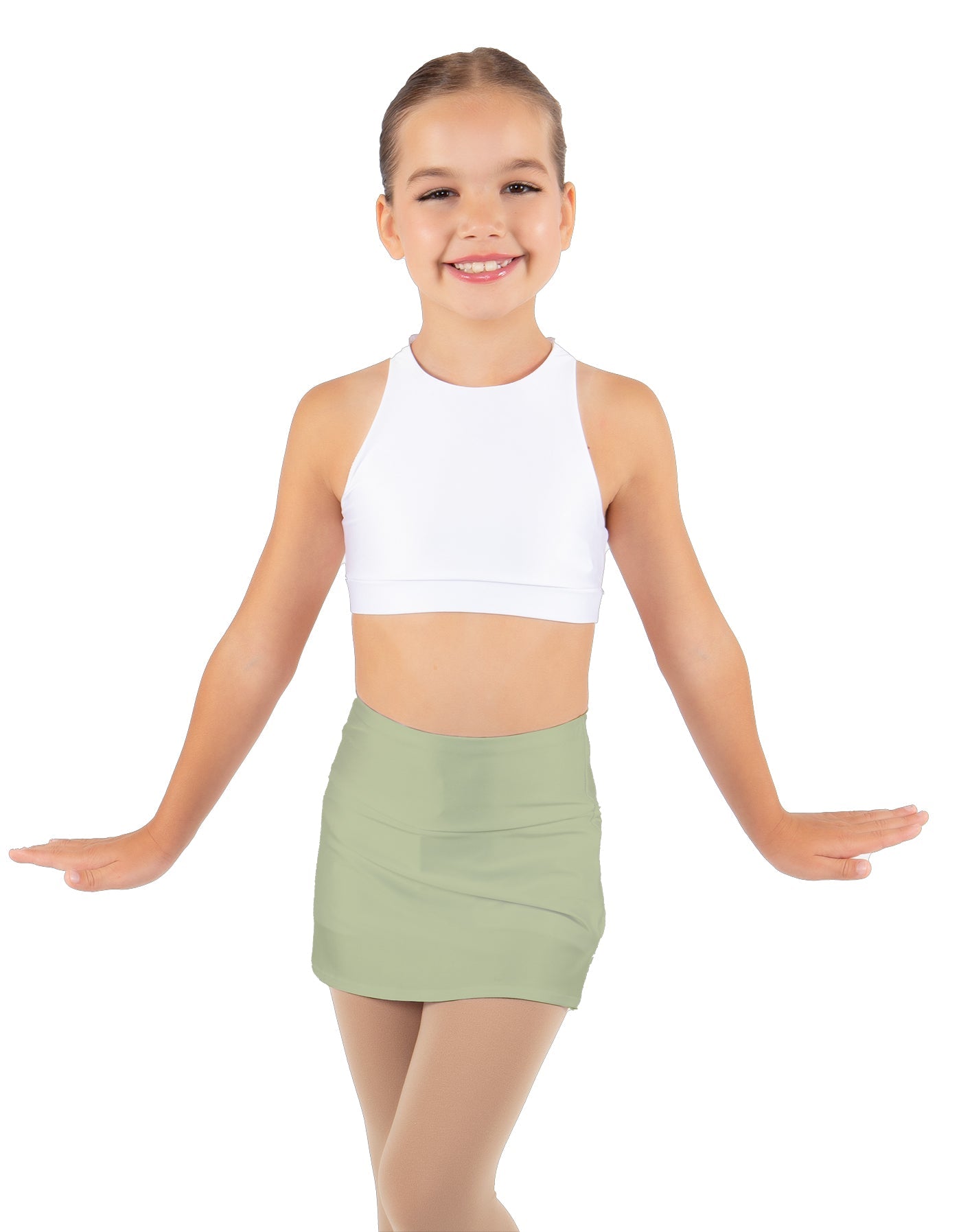 Solid Lycra Cheer Skort