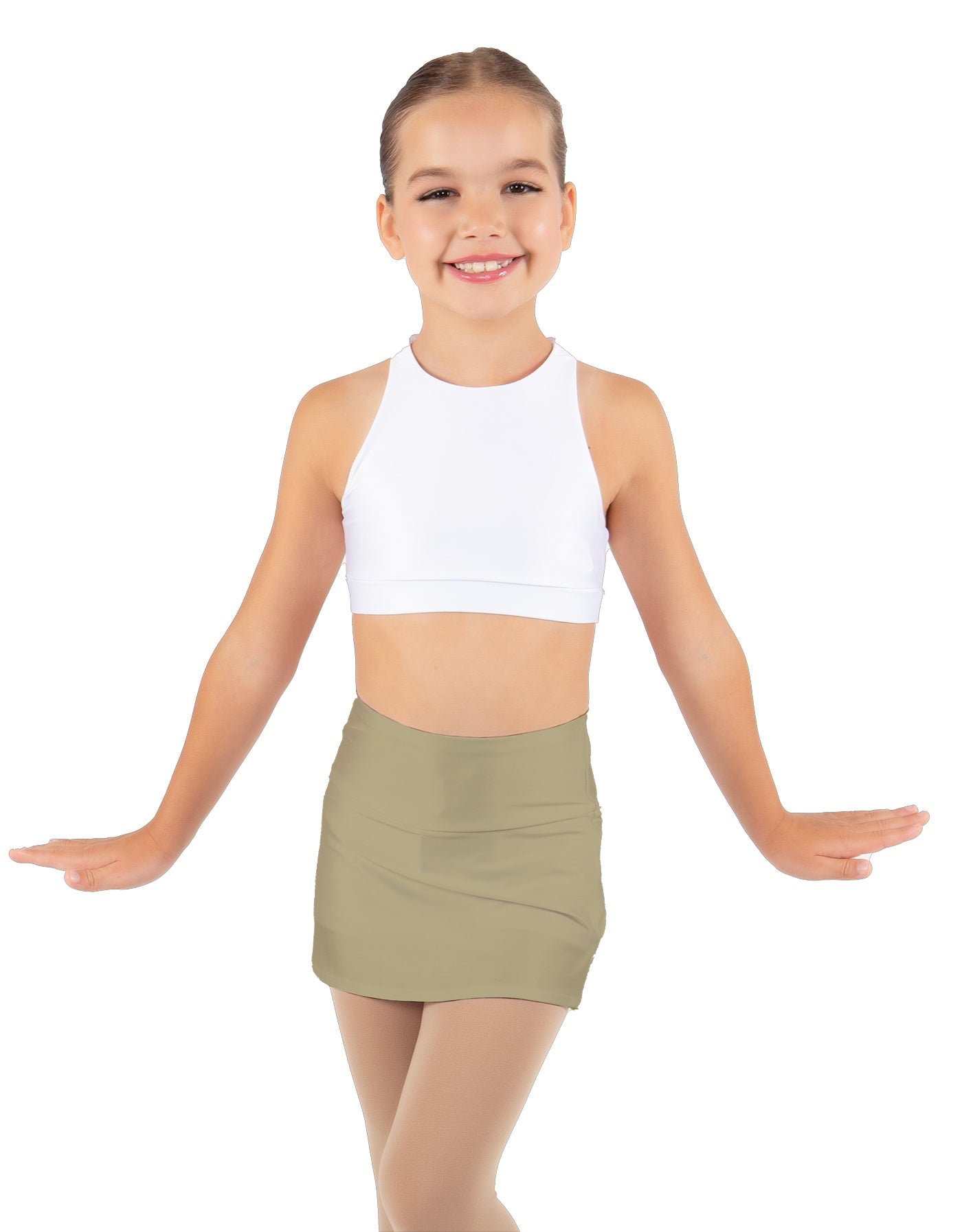 Solid Lycra Cheer Skort