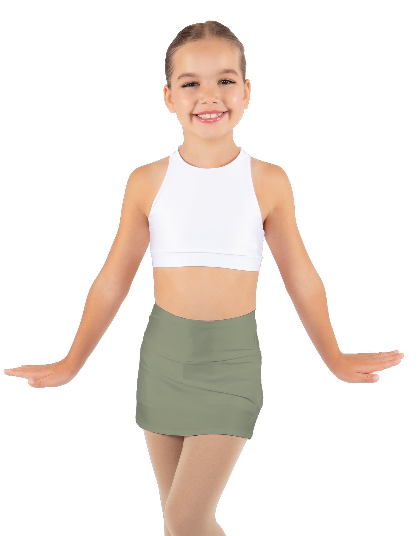 Solid Lycra Cheer Skort