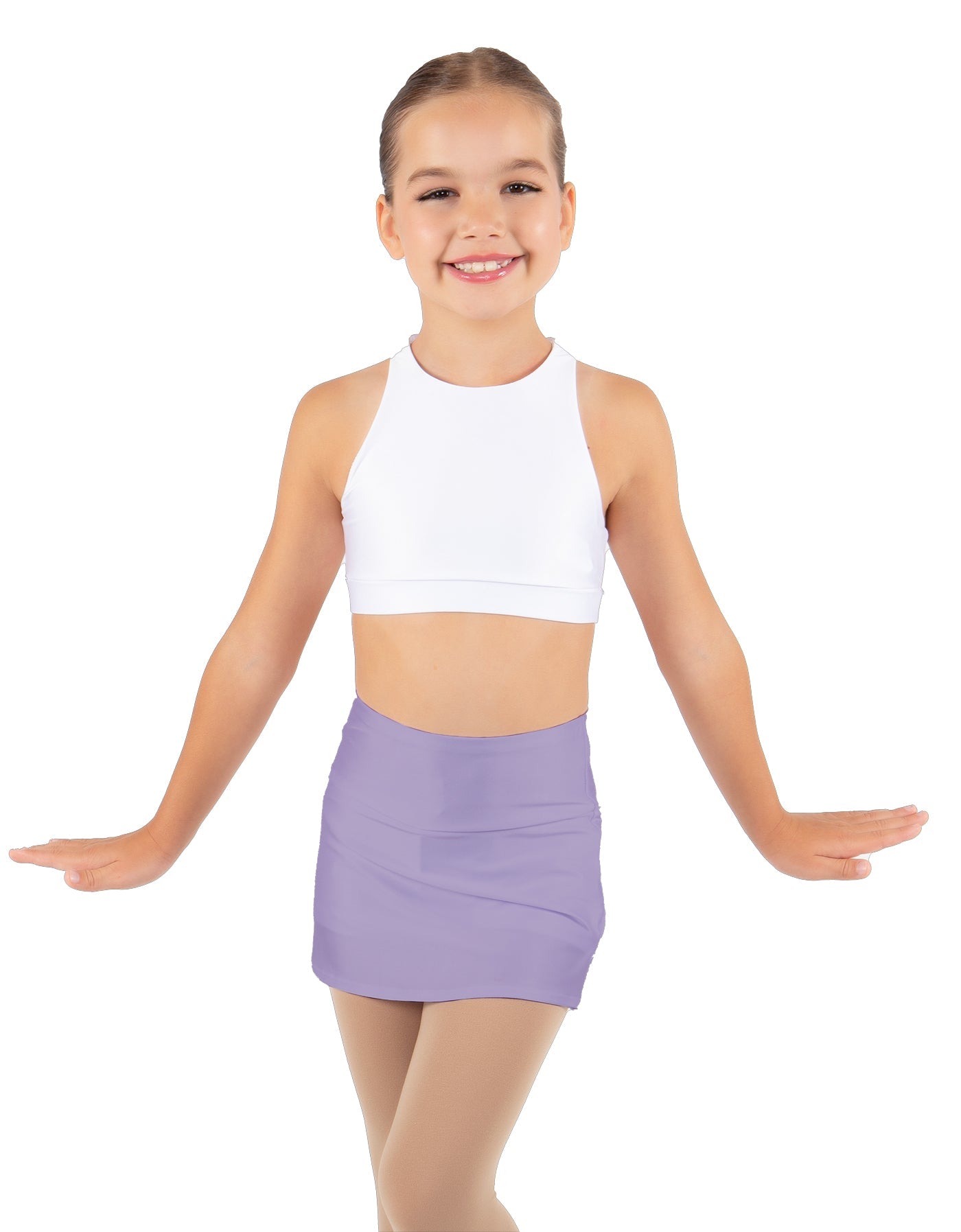 Solid Lycra Cheer Skort