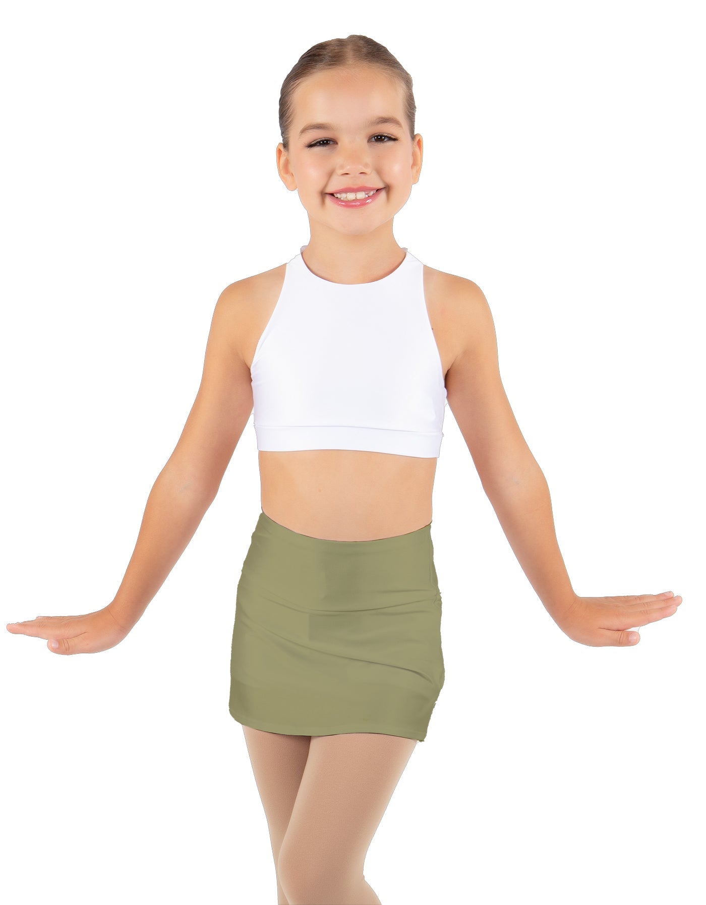 Solid Lycra Cheer Skort