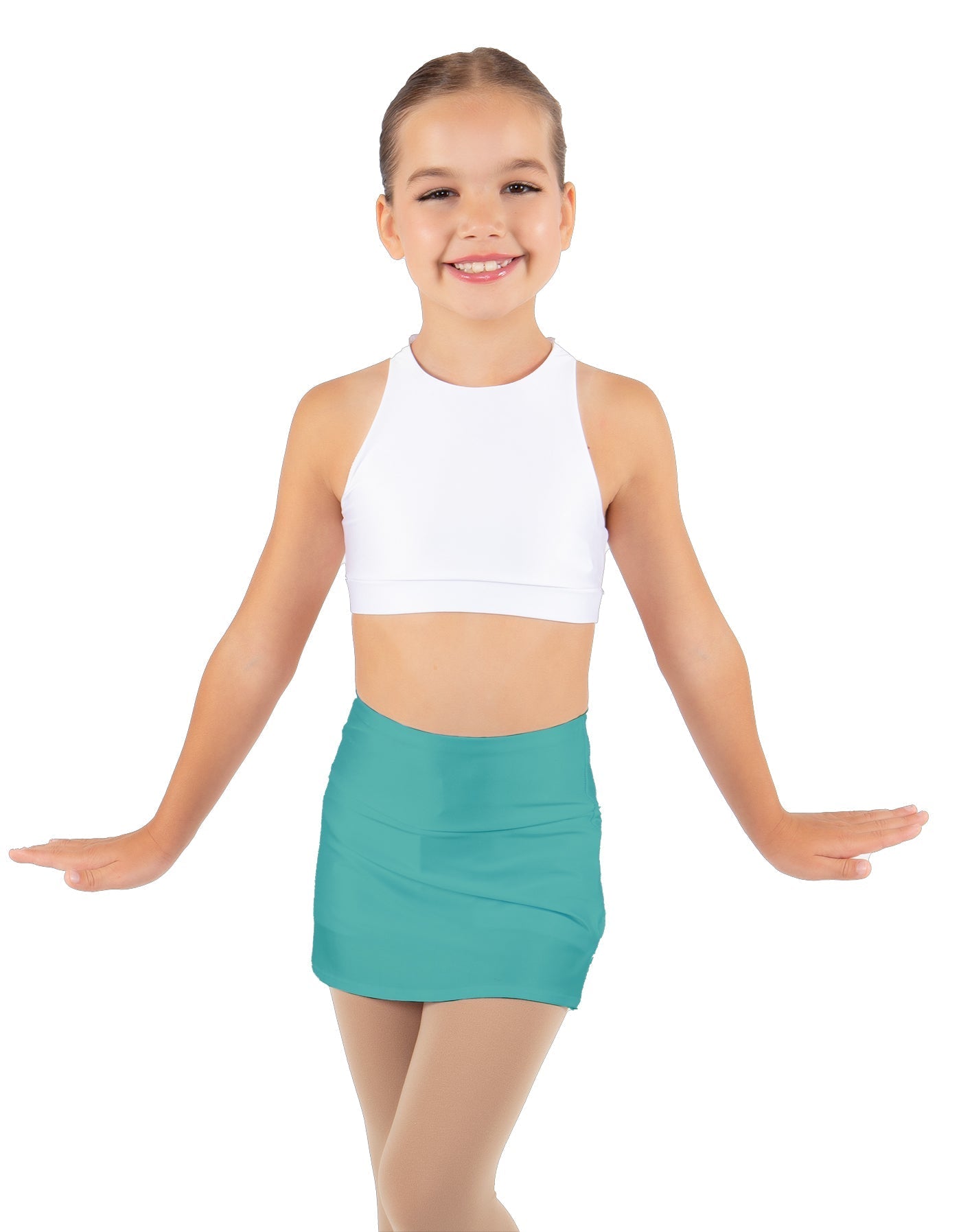 Solid Lycra Cheer Skort