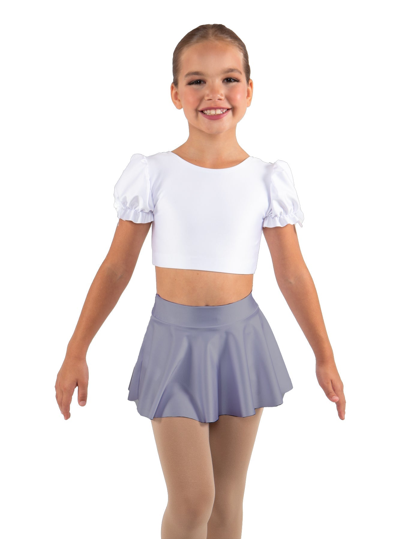 Solid Lycra Top Skirt Tall Band
