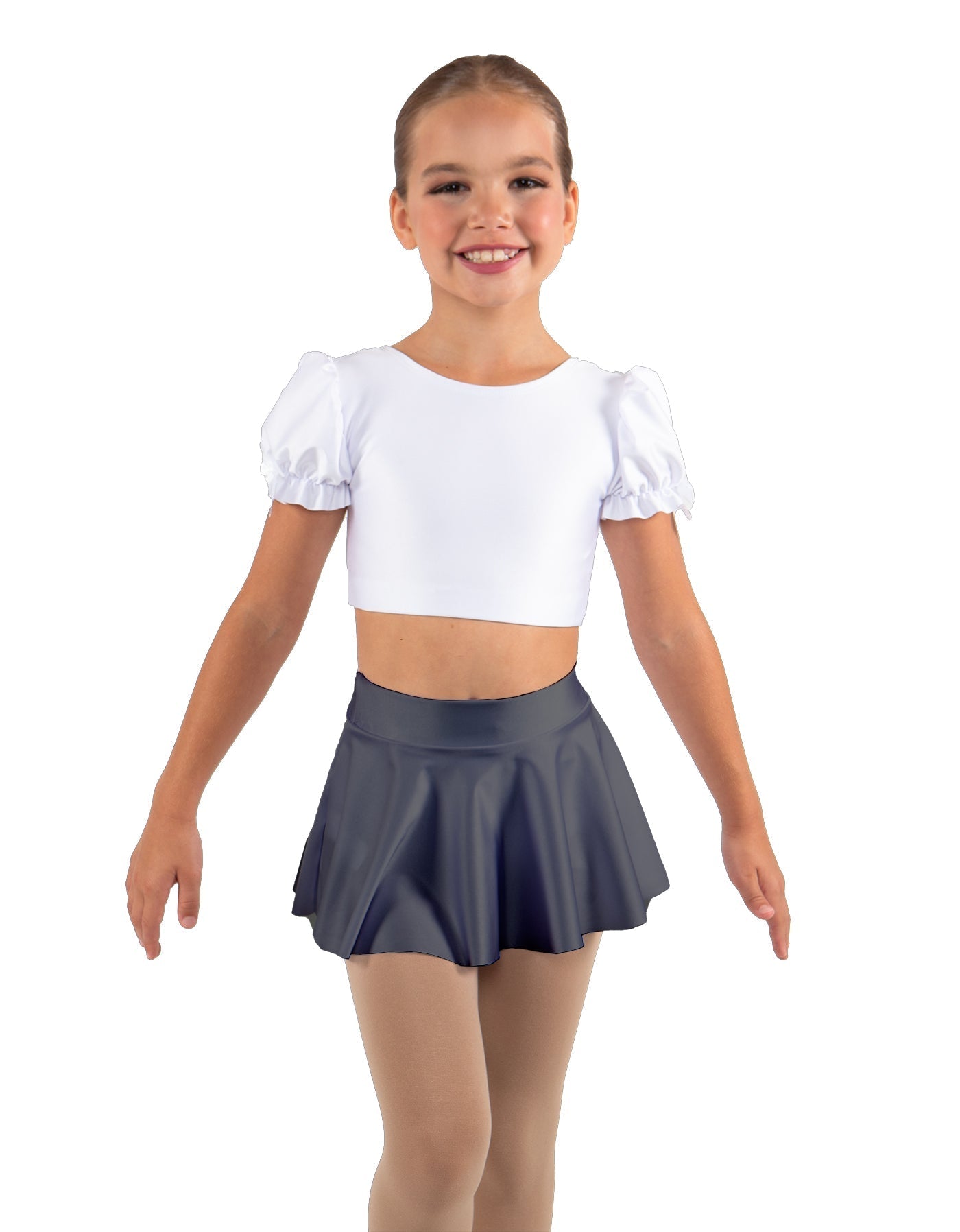 Solid Lycra Top Skirt Tall Band