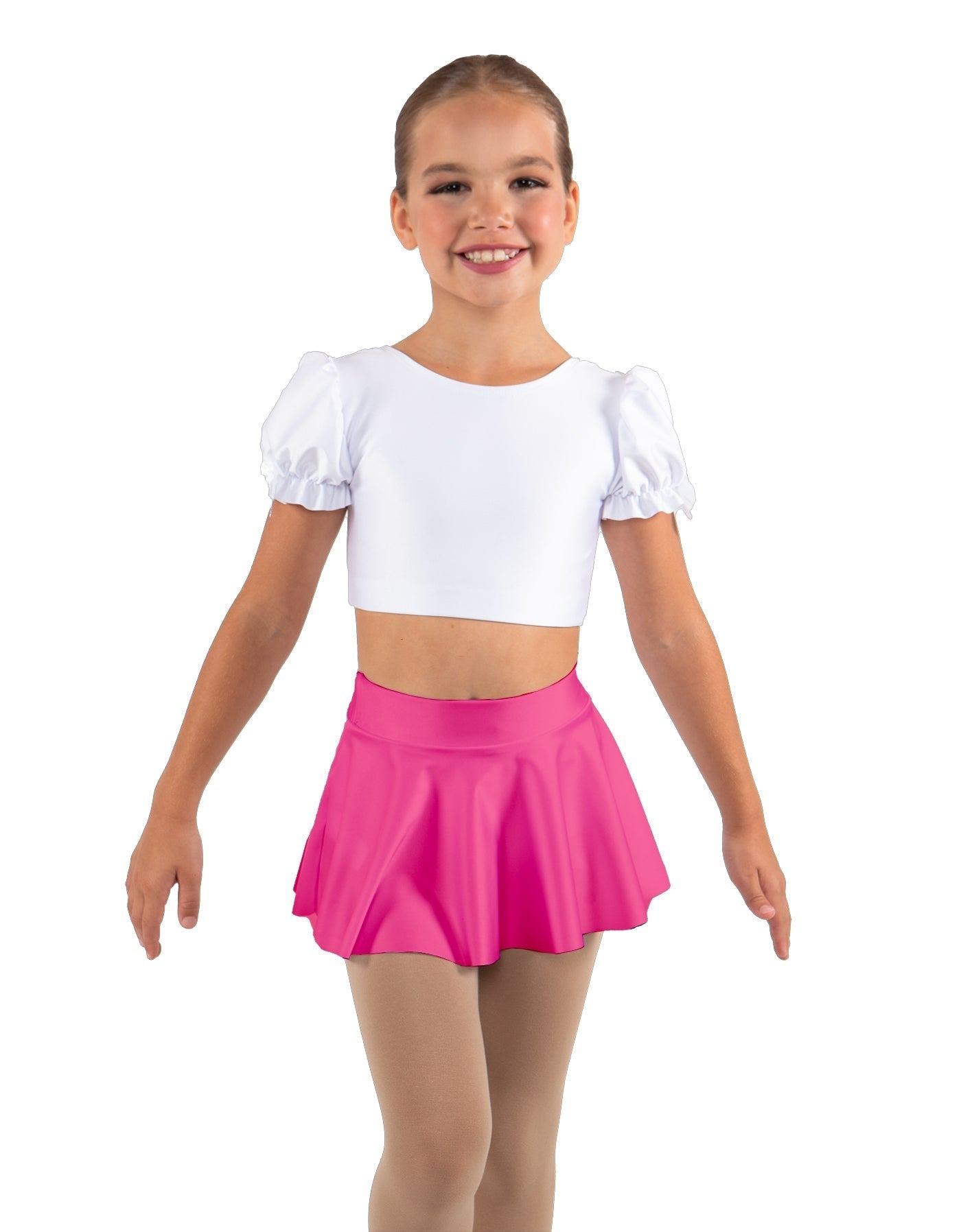 Solid Lycra Top Skirt Tall Band