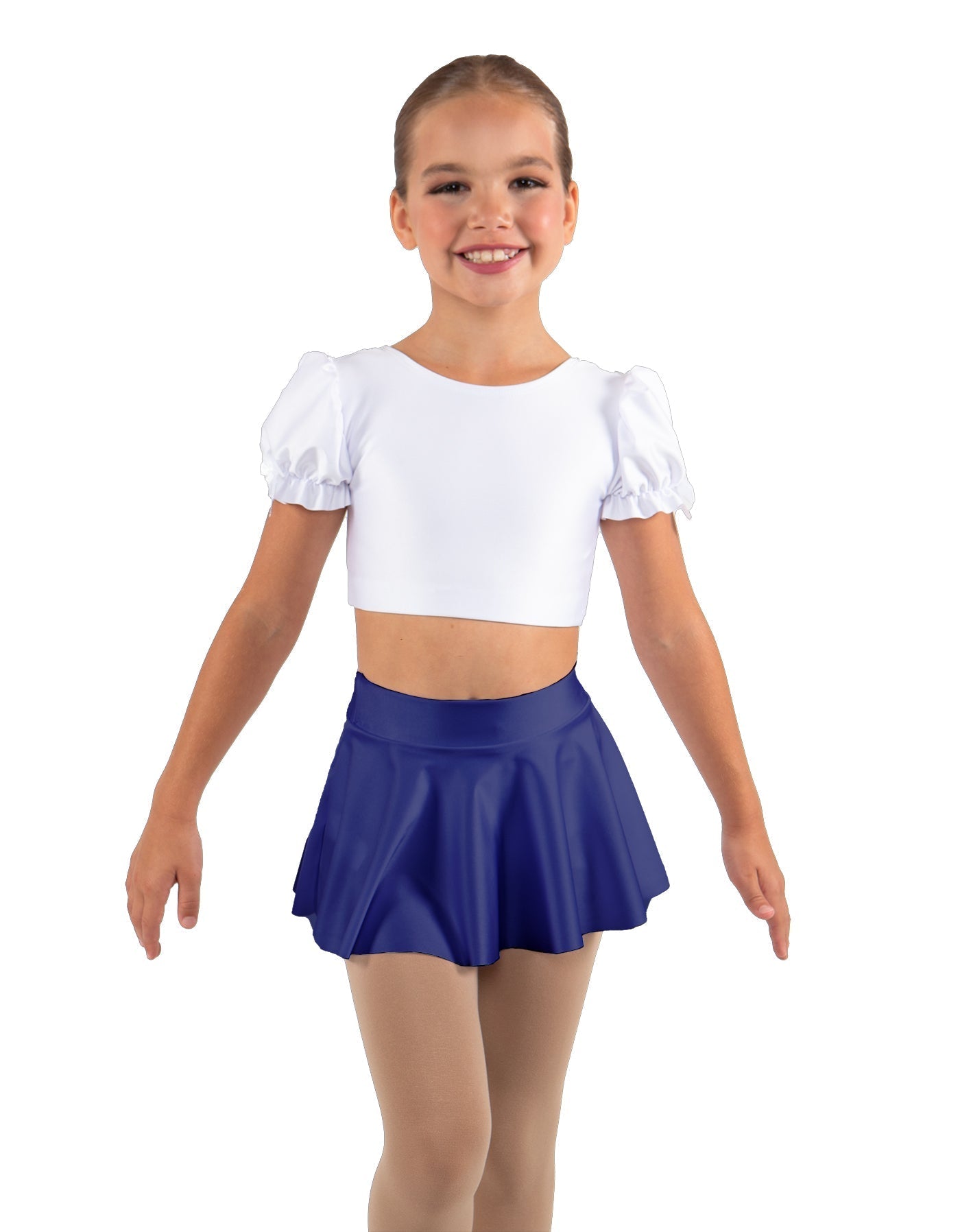 Solid Lycra Top Skirt Tall Band