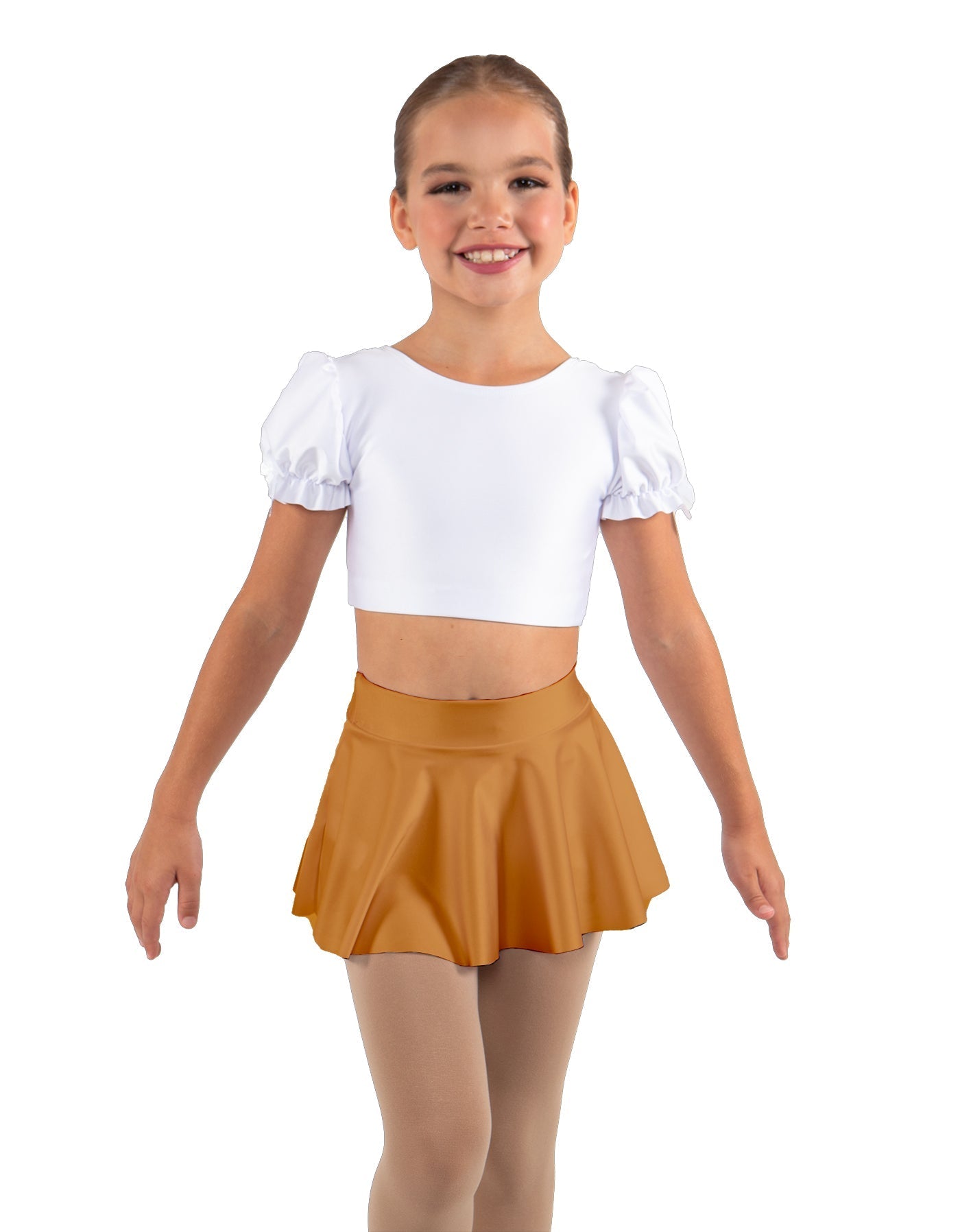 Solid Lycra Top Skirt Tall Band