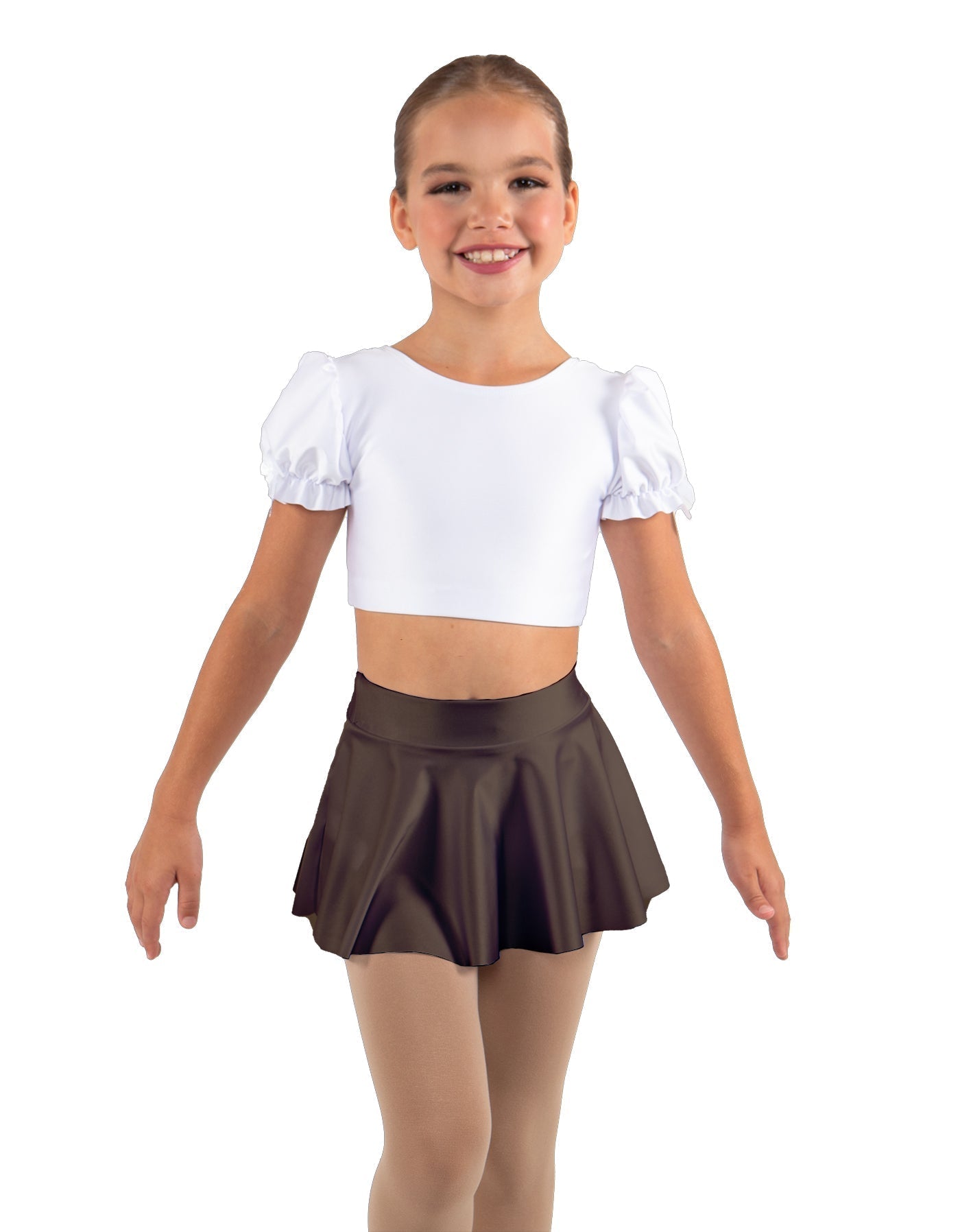 Solid Lycra Top Skirt Tall Band
