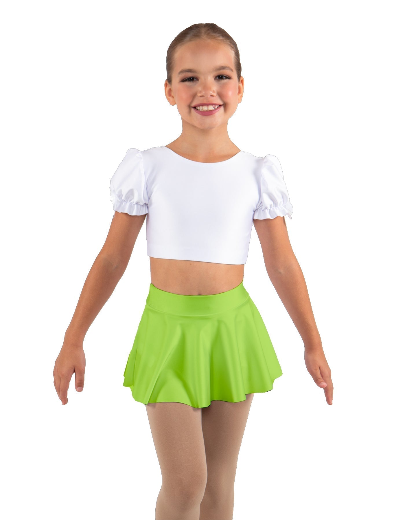 Solid Lycra Top Skirt Tall Band