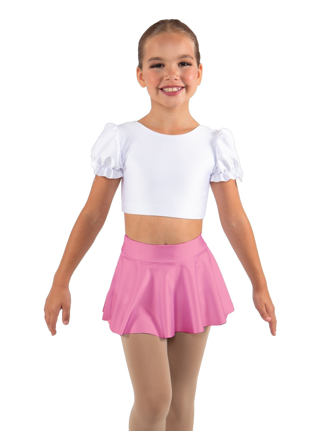 Solid Lycra Top Skirt Tall Band