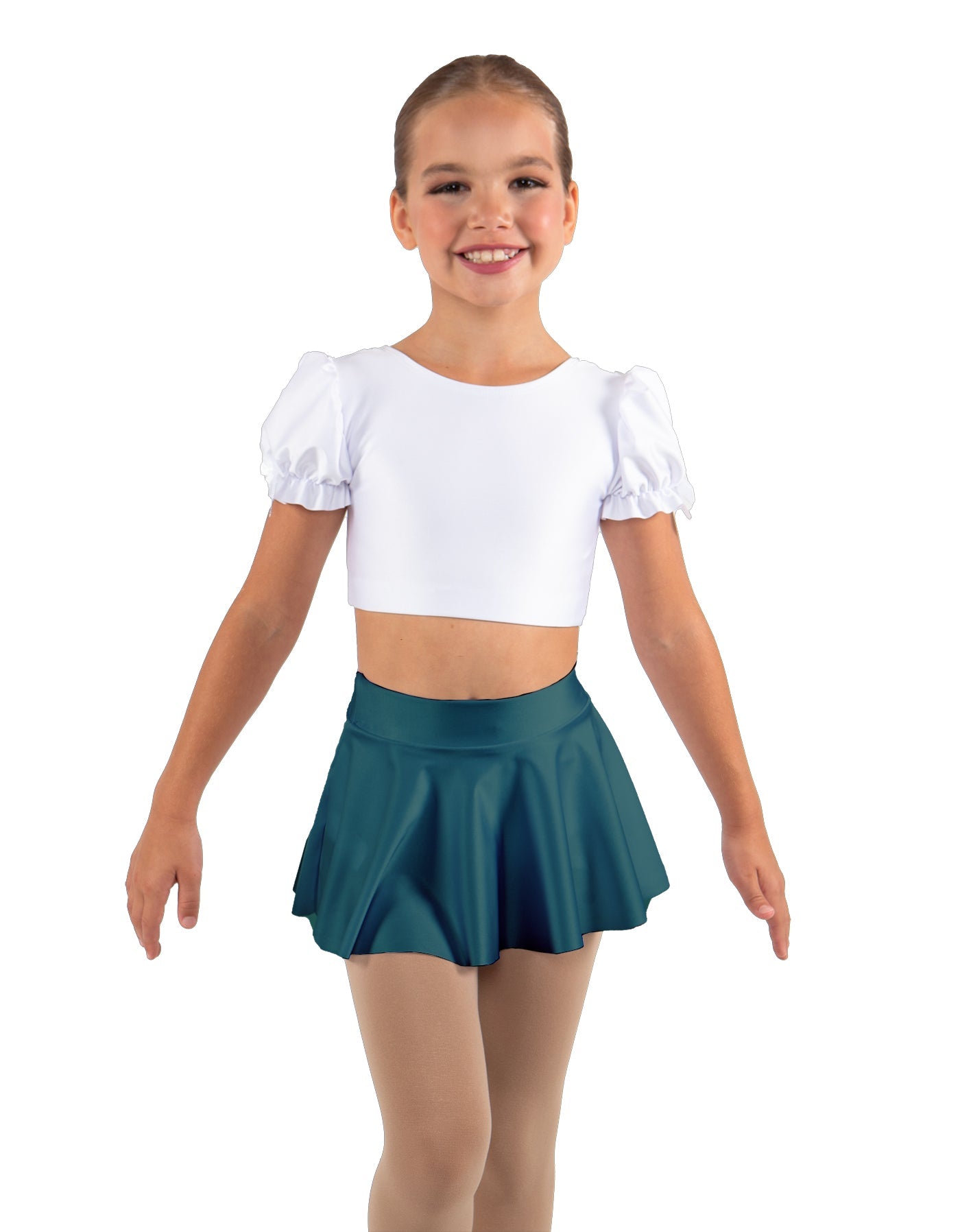 Solid Lycra Top Skirt Tall Band