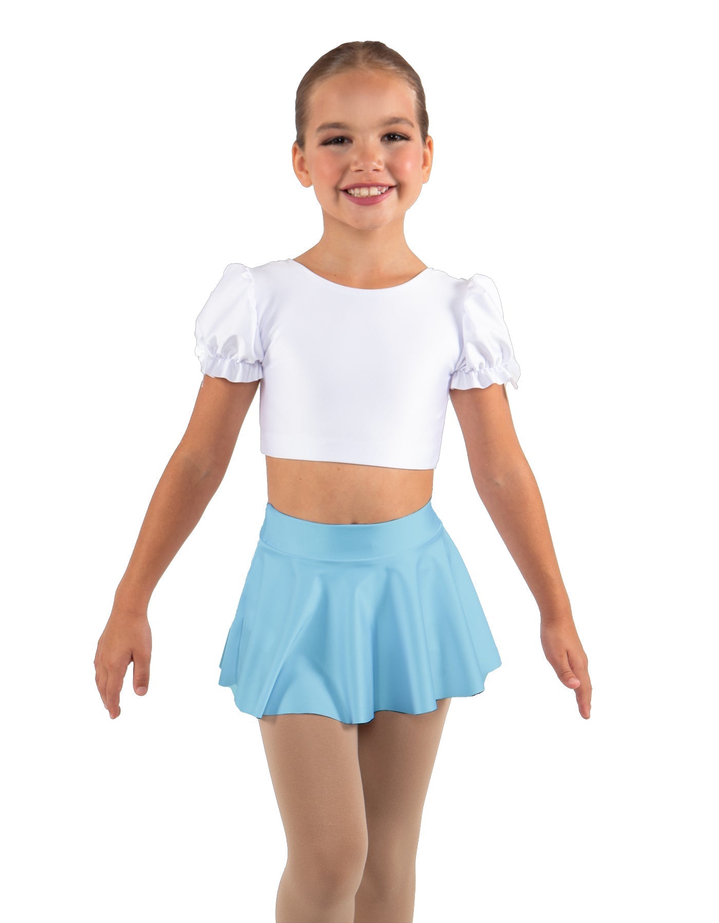 Solid Lycra Top Skirt Tall Band