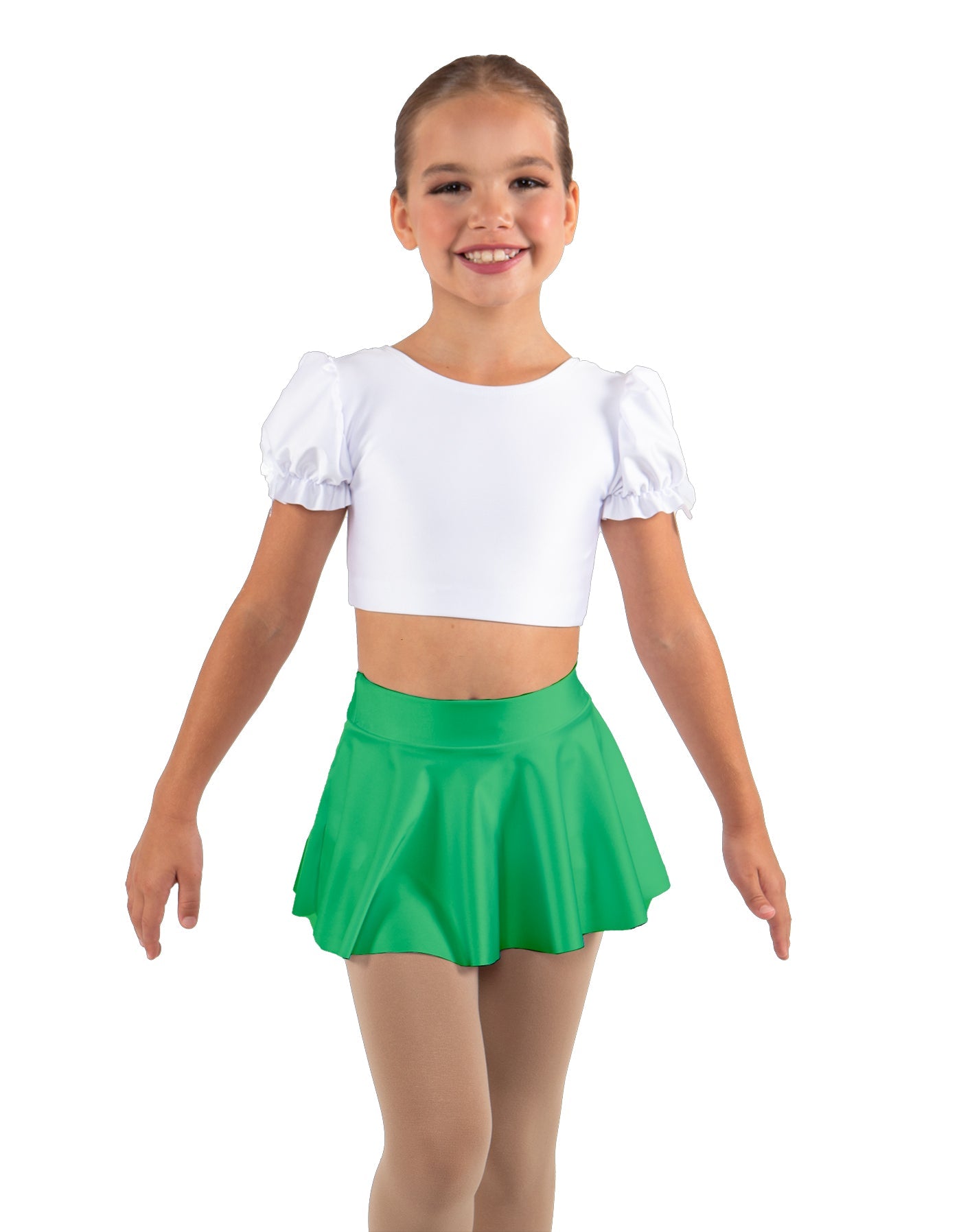 Solid Lycra Top Skirt Tall Band