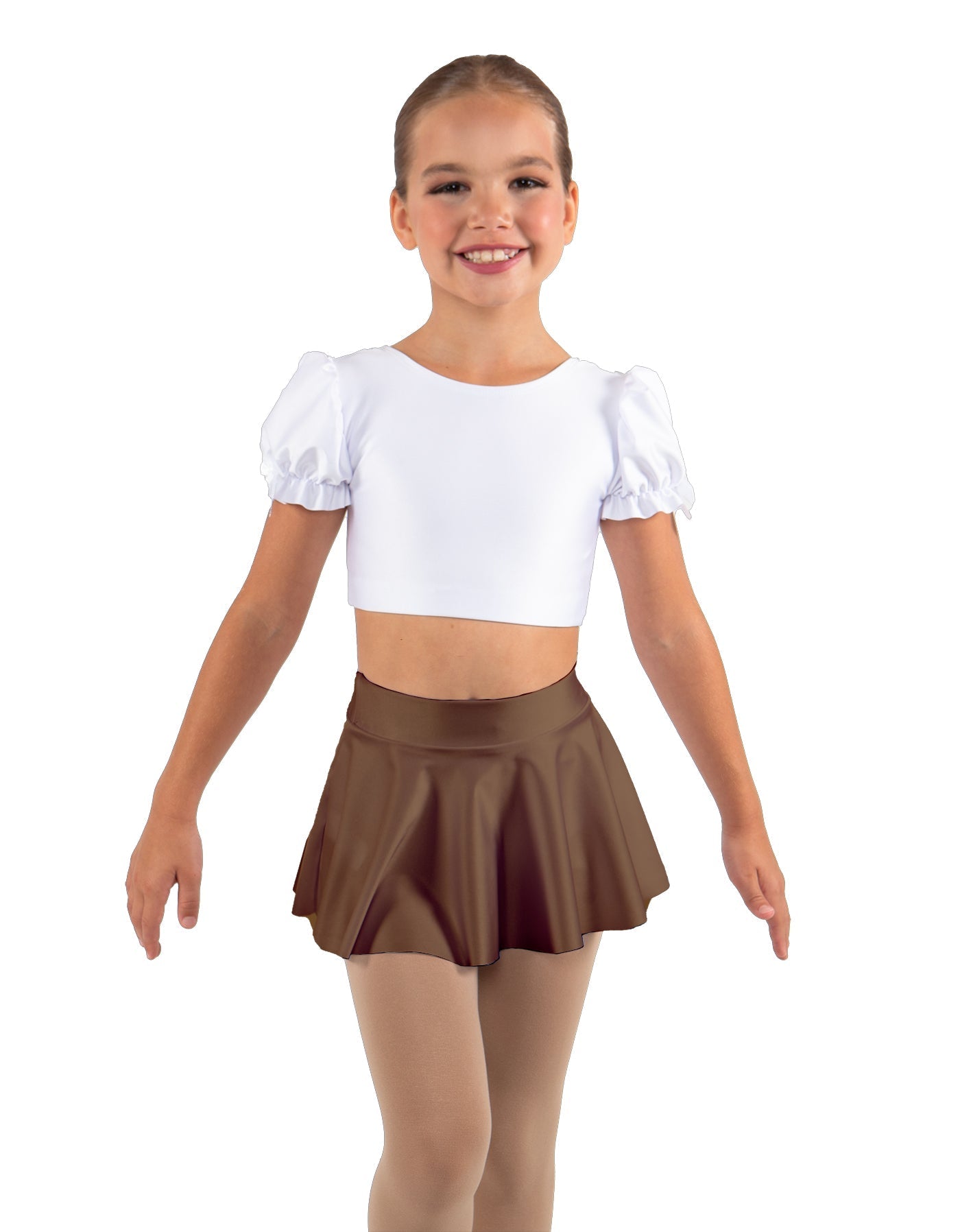 Solid Lycra Top Skirt Tall Band