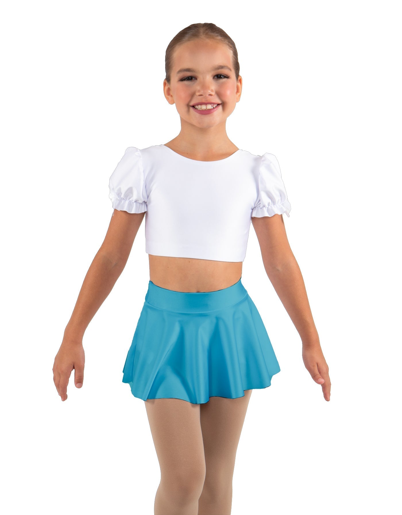 Solid Lycra Top Skirt Tall Band